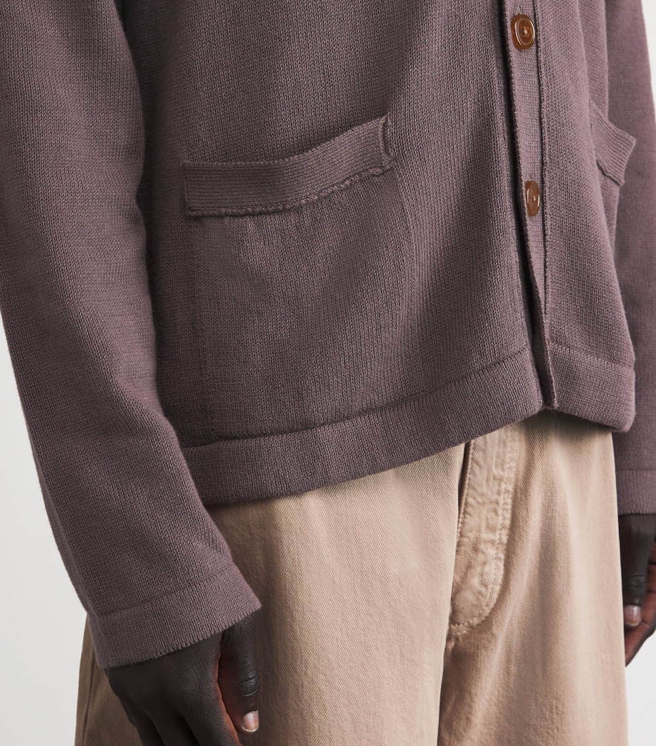 Cotton-Cashmere Alex Cardigan D408 TRUFFLE Image 6