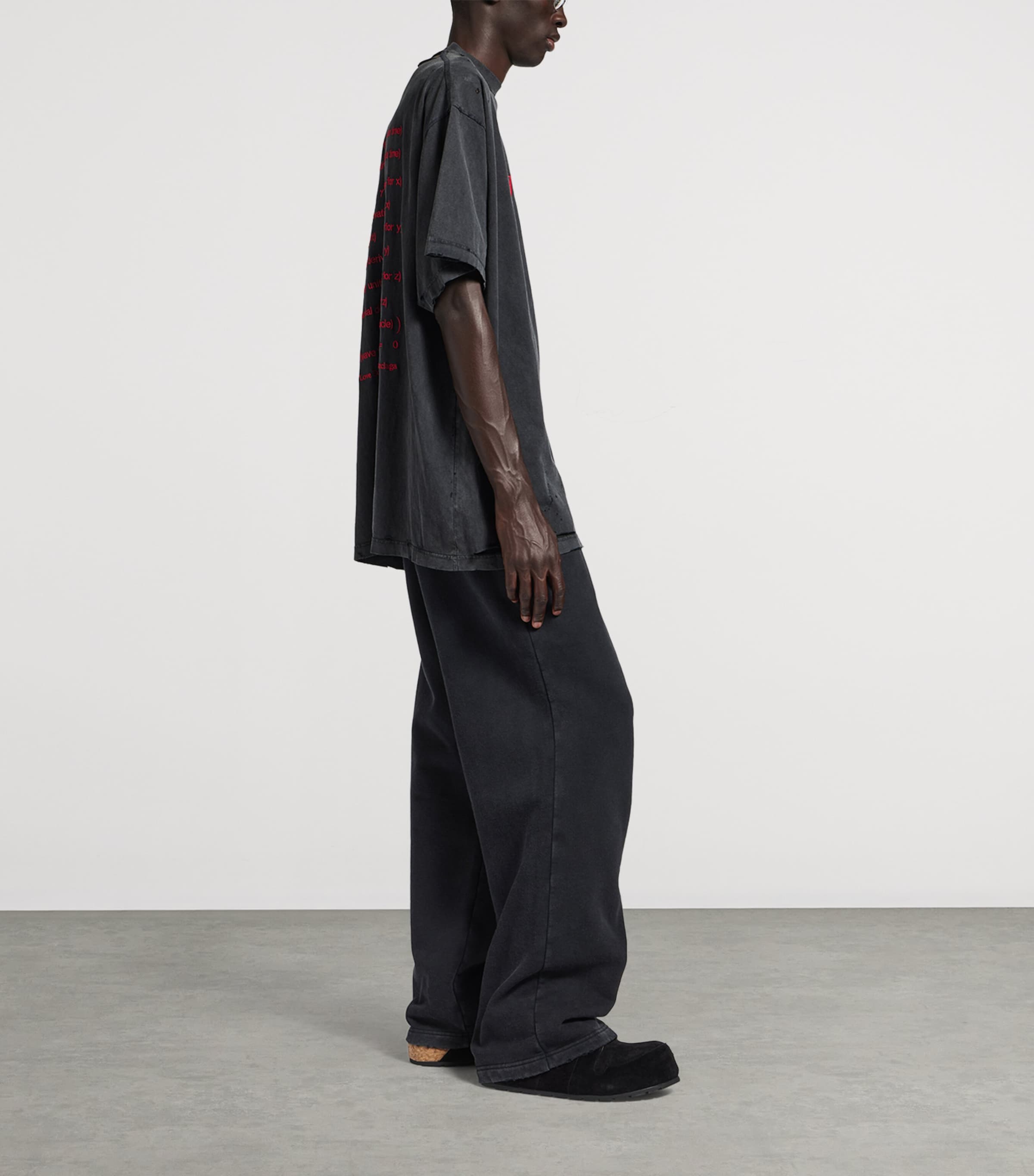 Balenciaga Mens Cotton Dirac Formula T-Shirt Image 4