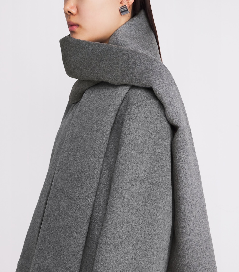 Wool-Blend Tecla Scarf MID GREY Image 2