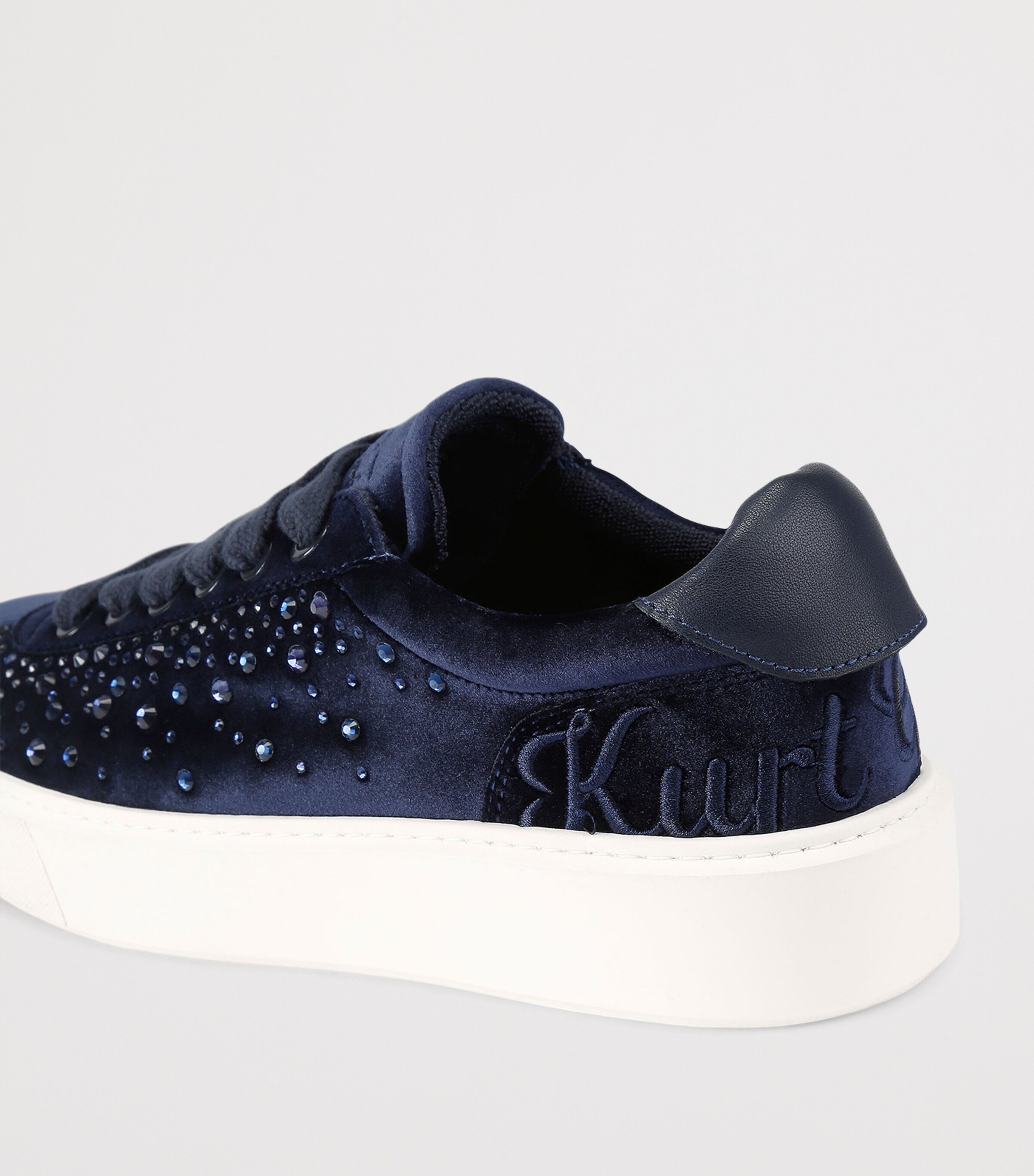 Embellished Albion Retro Sneakers NAVY Image 4