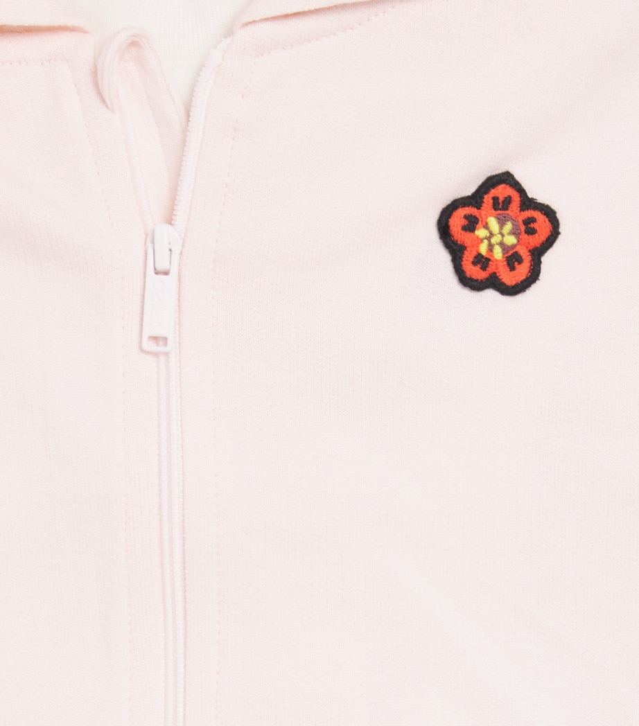 Kenzo Kids Cotton Flower Hoodie, T-Shirt and Sweatpants Set (6-36 Months) Image 4