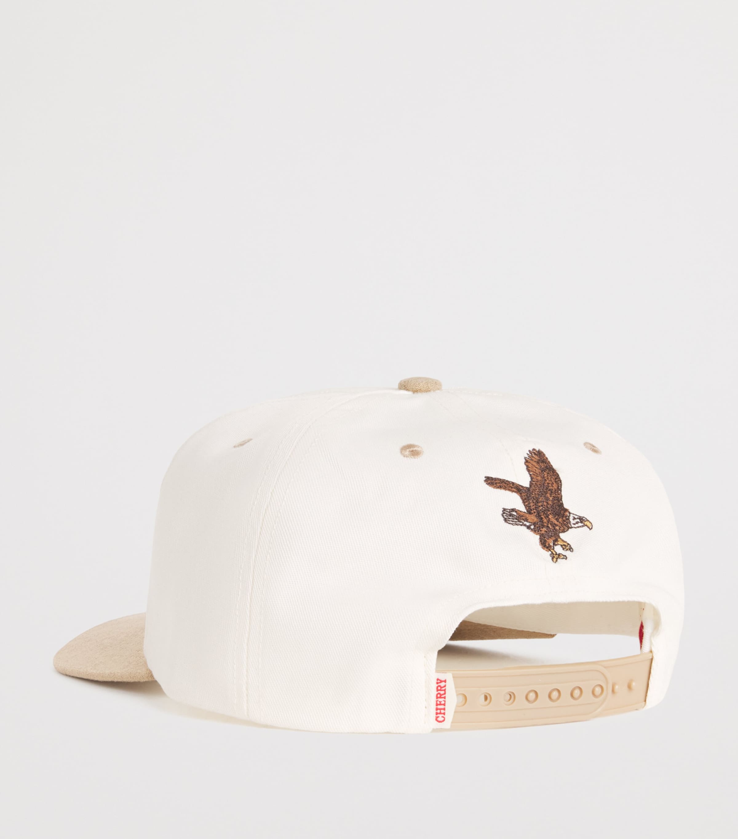 Twill Suede-Trim Logo Embroidery Navajo Baseball Cap IVORY Image 2