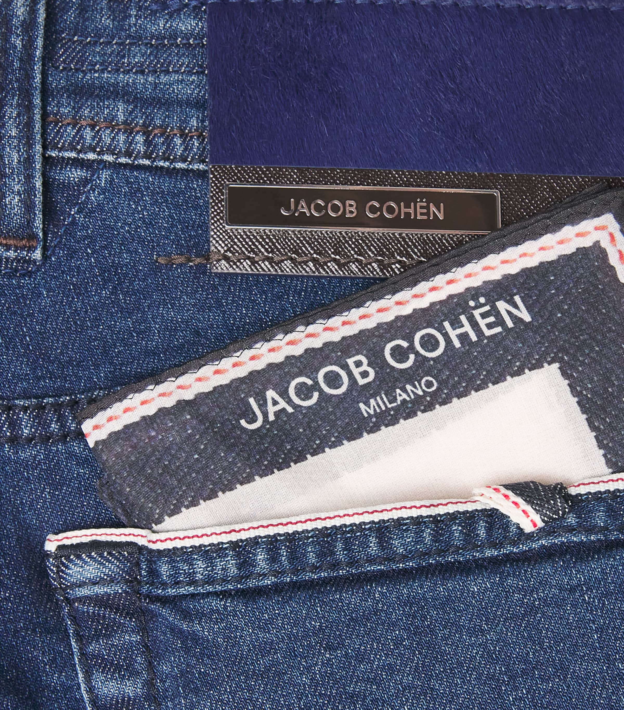 Jacob Cohën Mens Bard Slim Jeans Dark Blue Image 6