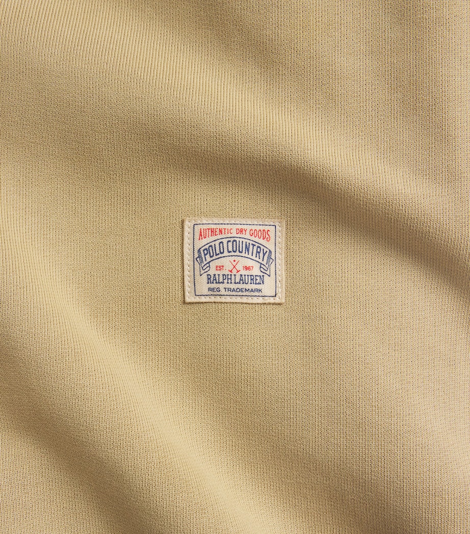 Polo Ralph Lauren Mens Cotton Polo Country Sweatshirt Beige Khaki Image 6