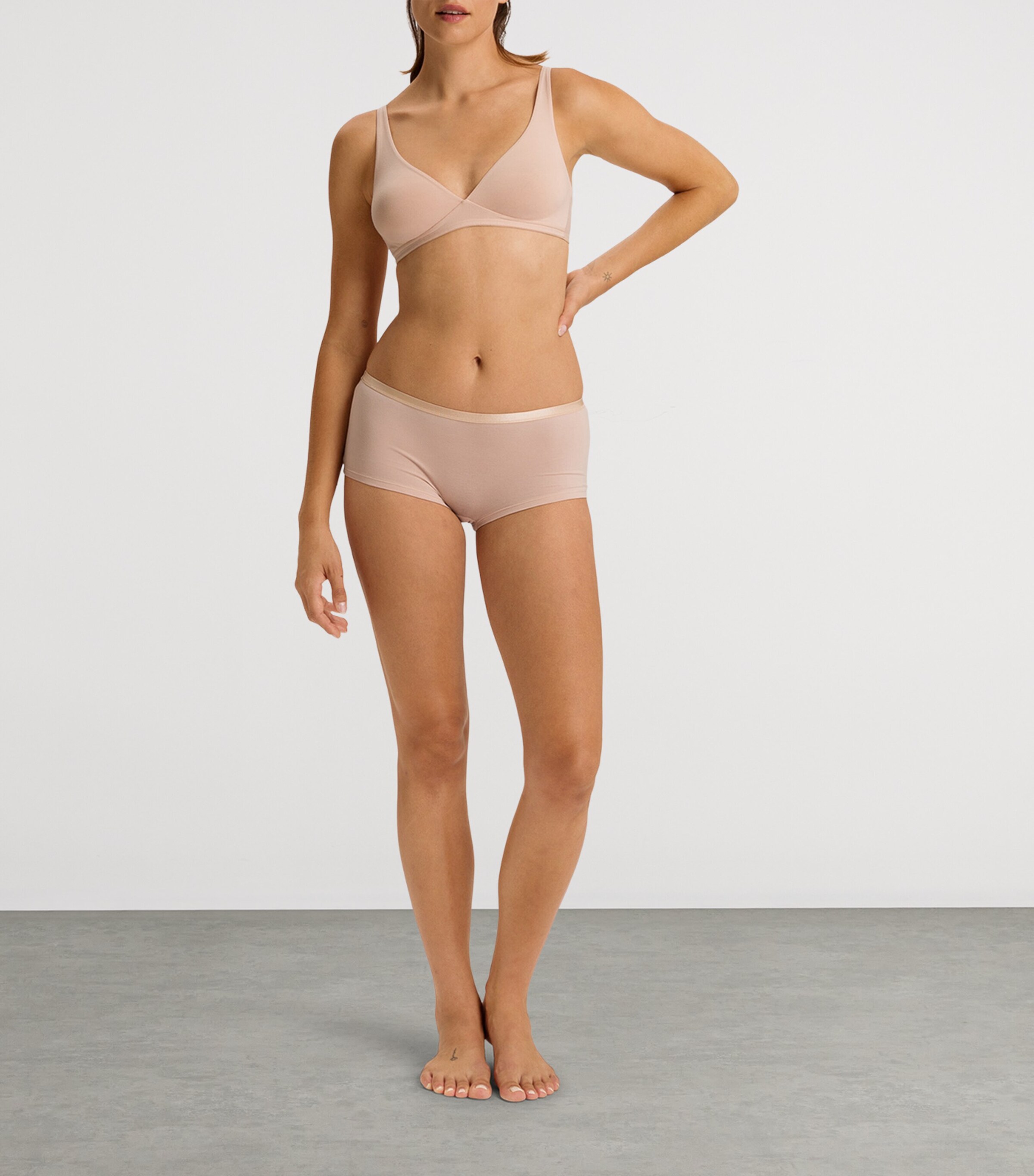 Cotton Sensation Boy Leg Briefs BEIGE Image 5