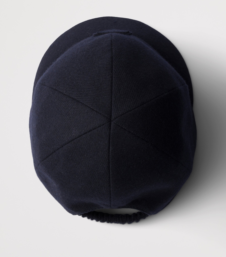 Prada Re-Wool Cap Blue Image 2