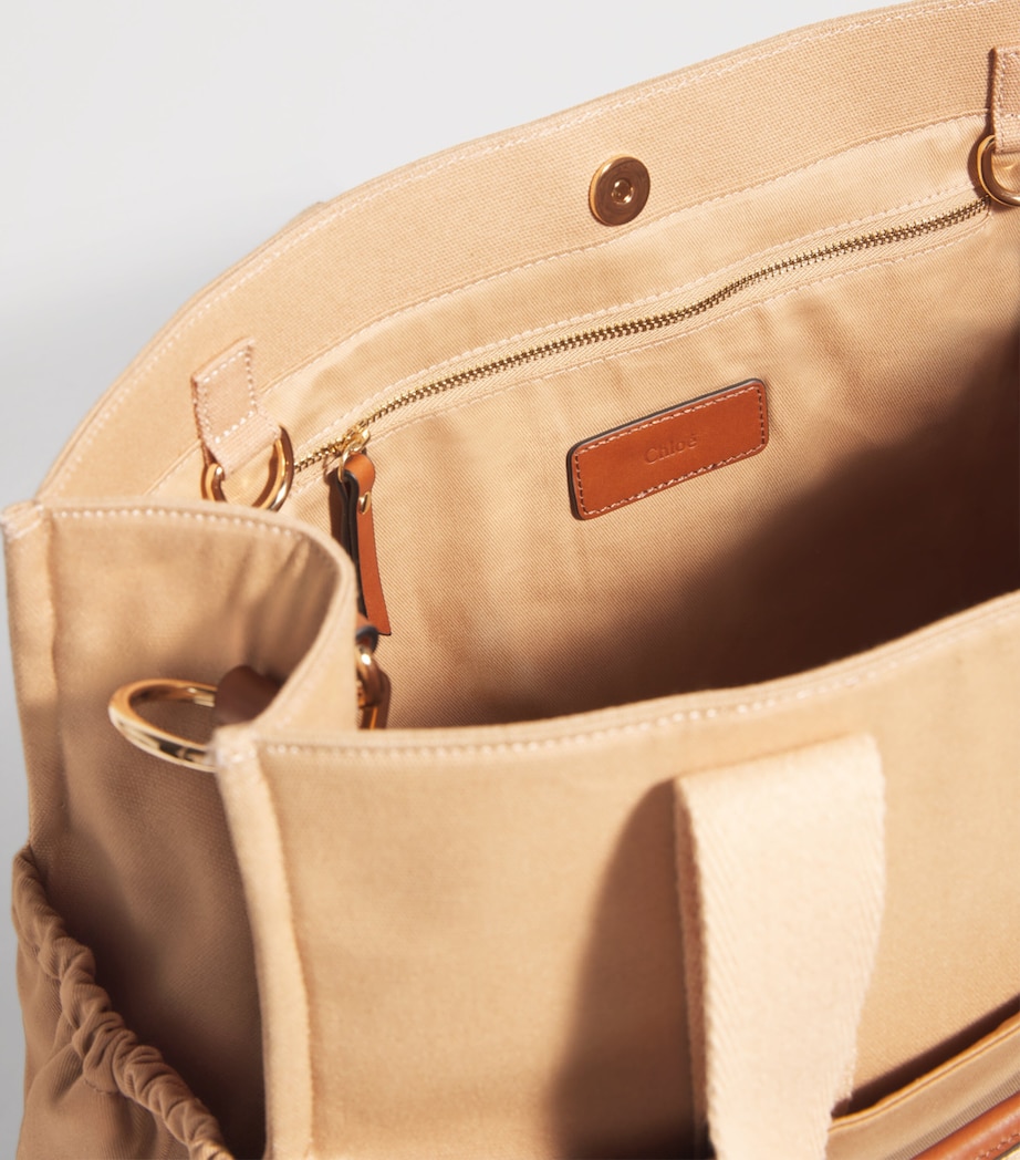 Canvas Logo Changing Bag STONE Image 4