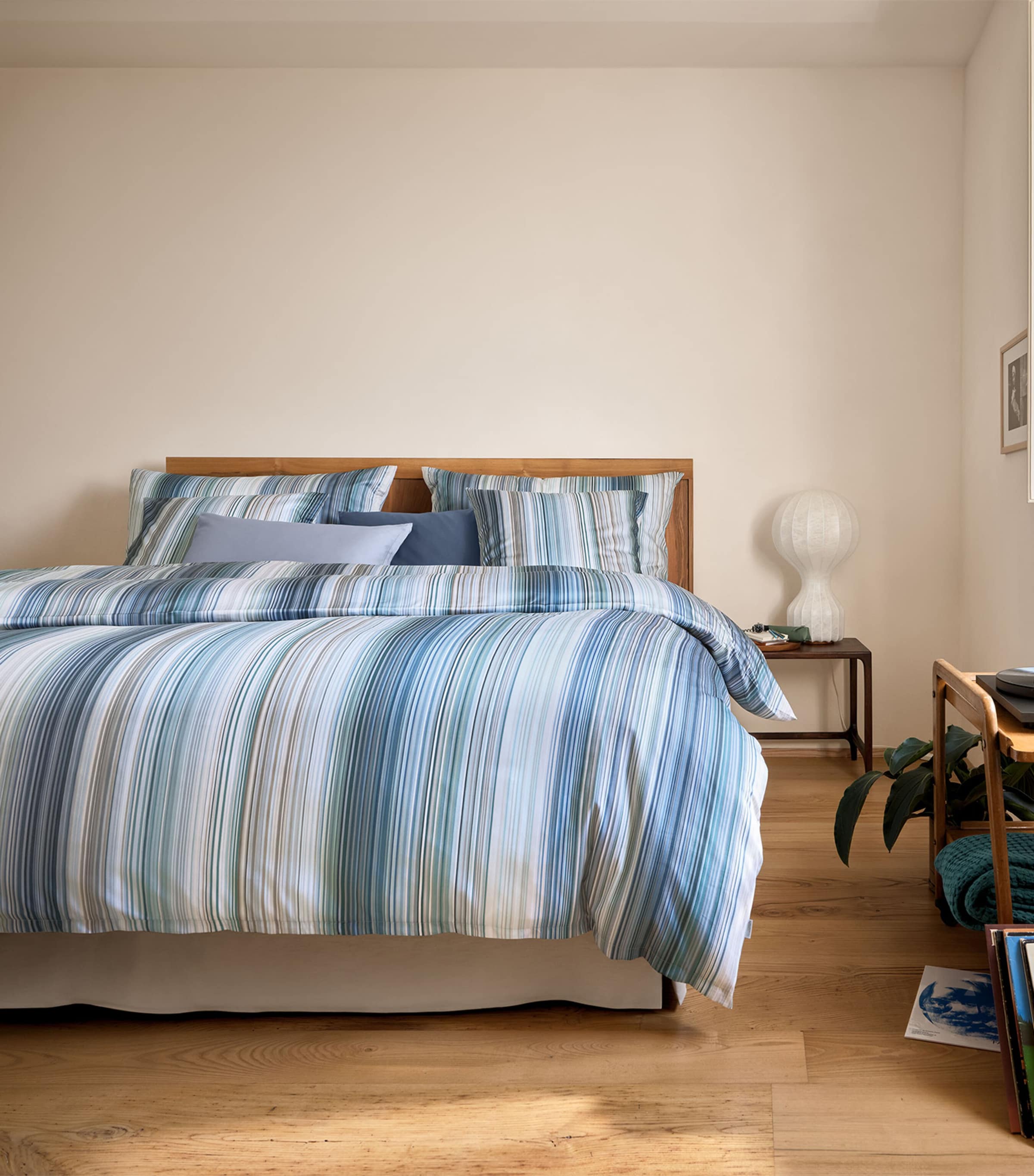 Schlossberg Cotton Stripe Loris Super King Duvet Cover (260cm x 220cm) Image 3