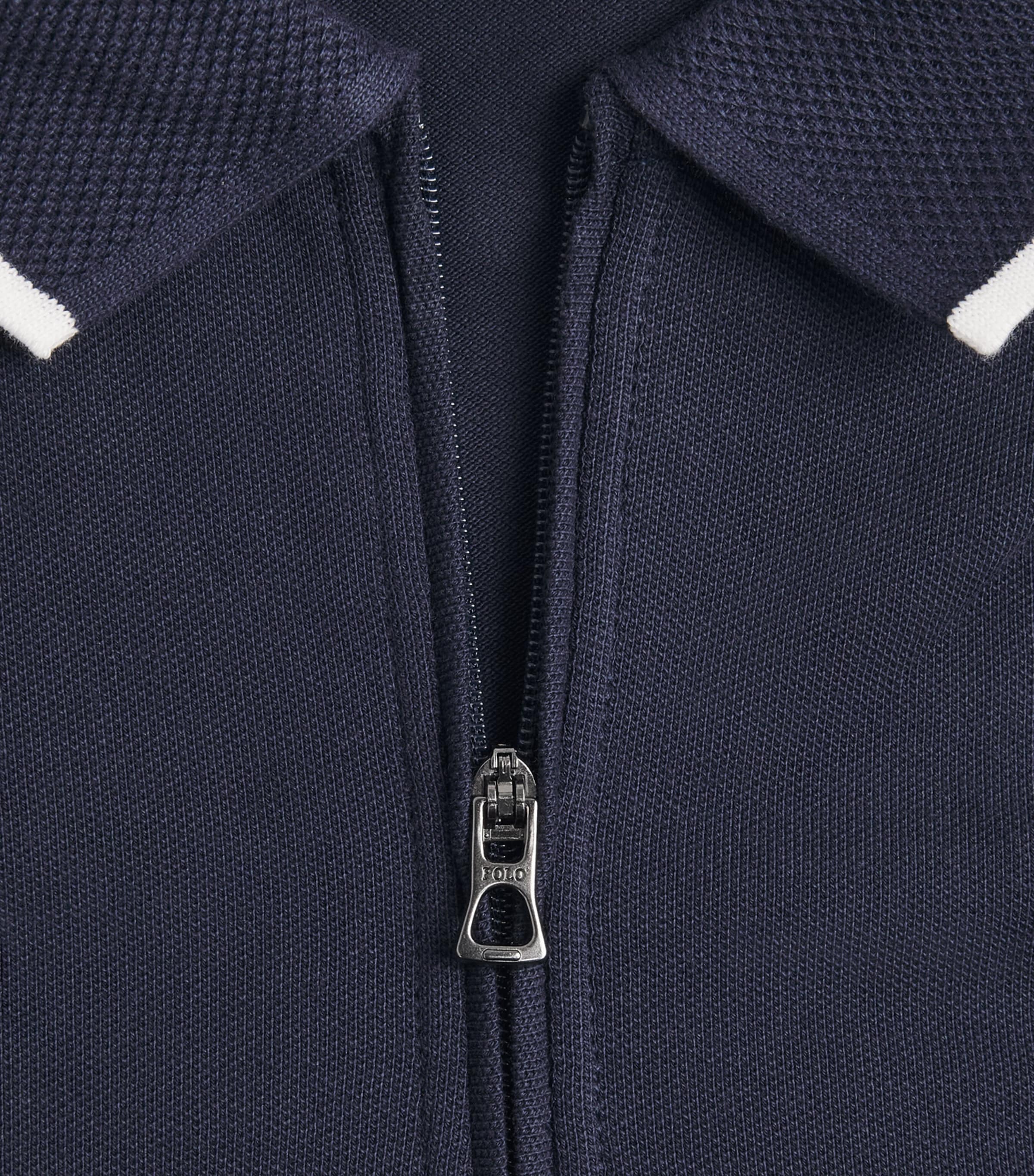 Polo Ralph Lauren Mens Stretch-Cotton Zip-Up Polo Shirt Newport Image 6