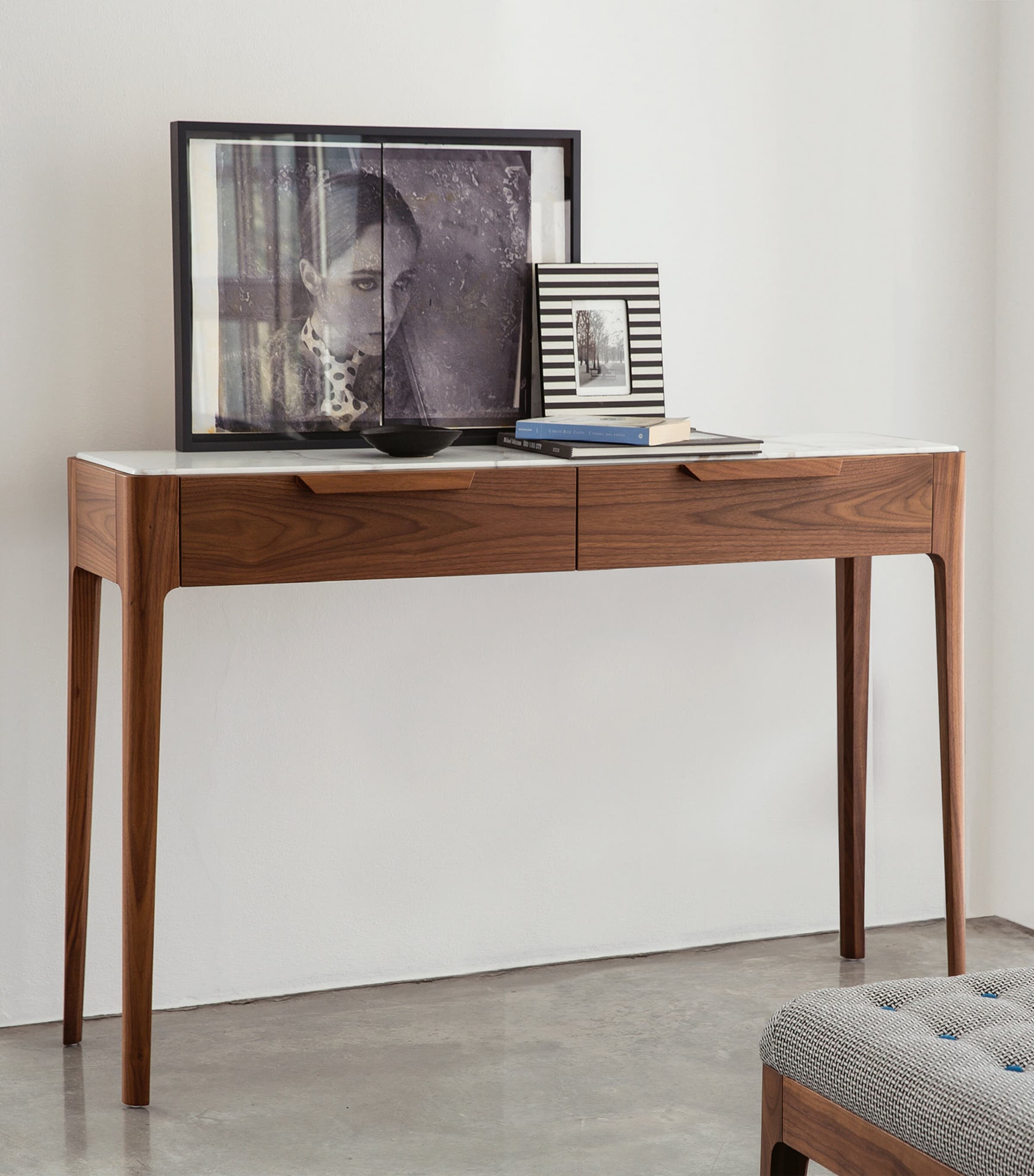Walnut Ziggy Console Table WALNUT Image 2