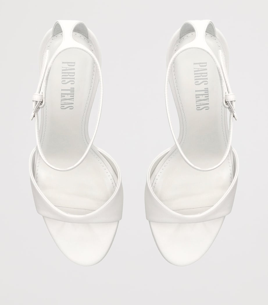 Leather Lidia Sandals 90 WHITE Image 4