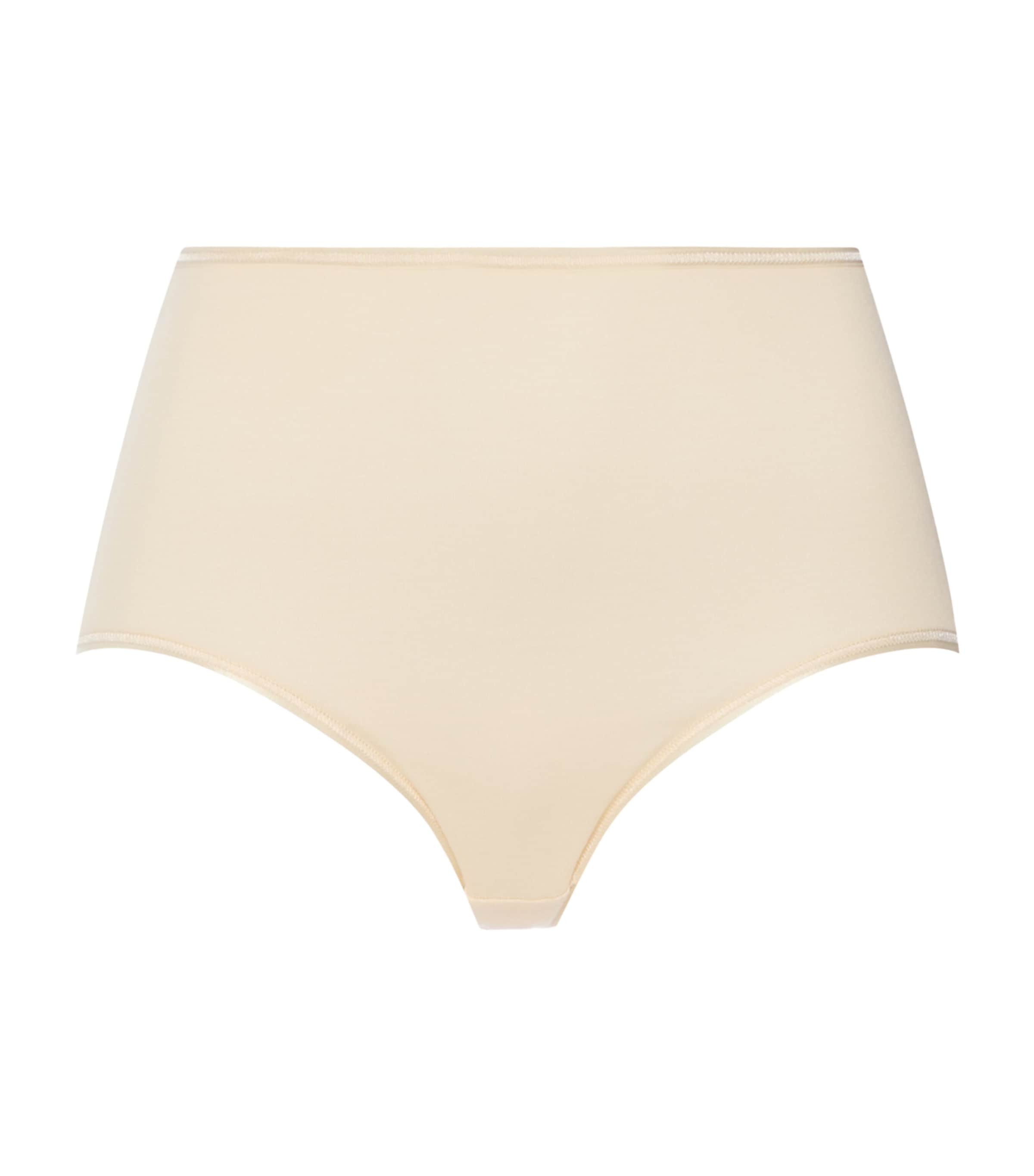 Hanro Womens Cotton Seamless Maxi Briefs Summer Sand Image 1