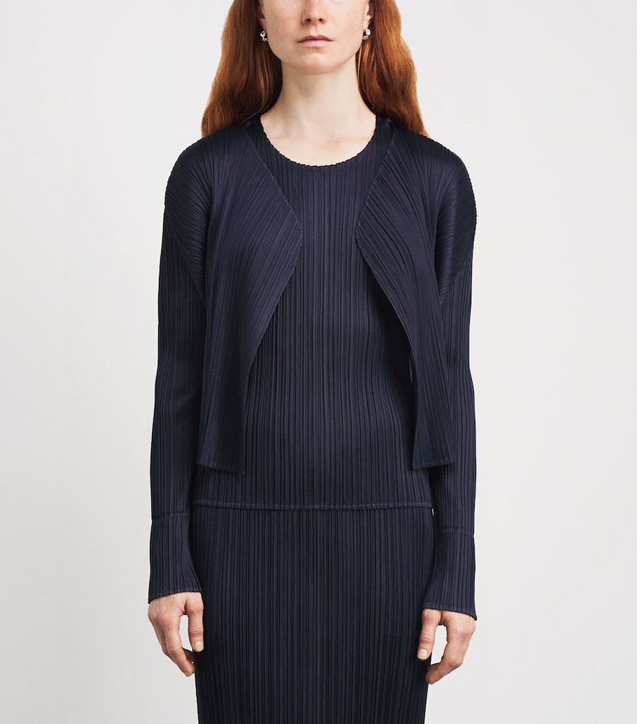 Pleats Please Issey Miyake Womens New Colorful Basics Cardigan Image 4