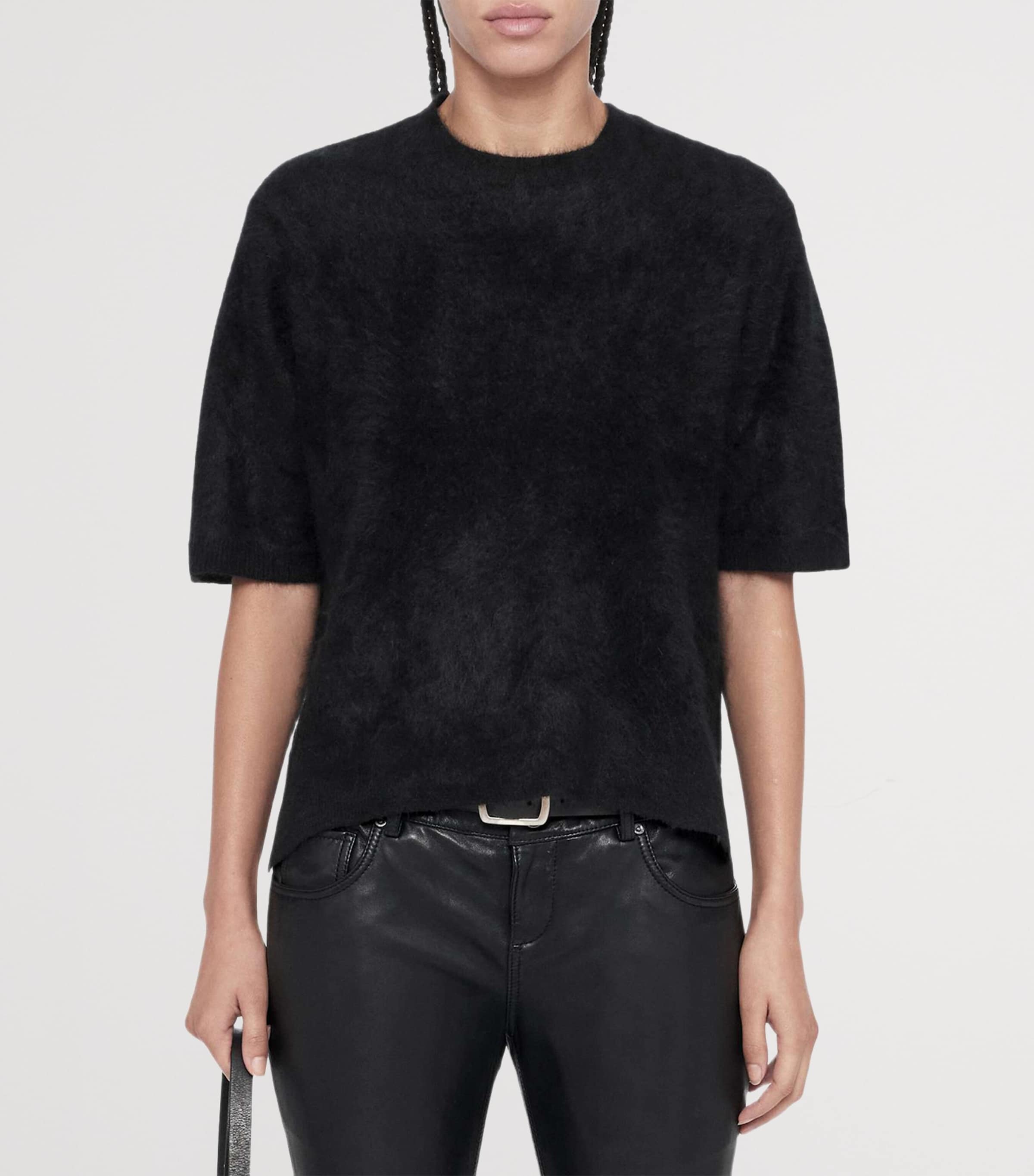 AllSaints Cashmere Ada Short-Sleeve Sweater — photo 3