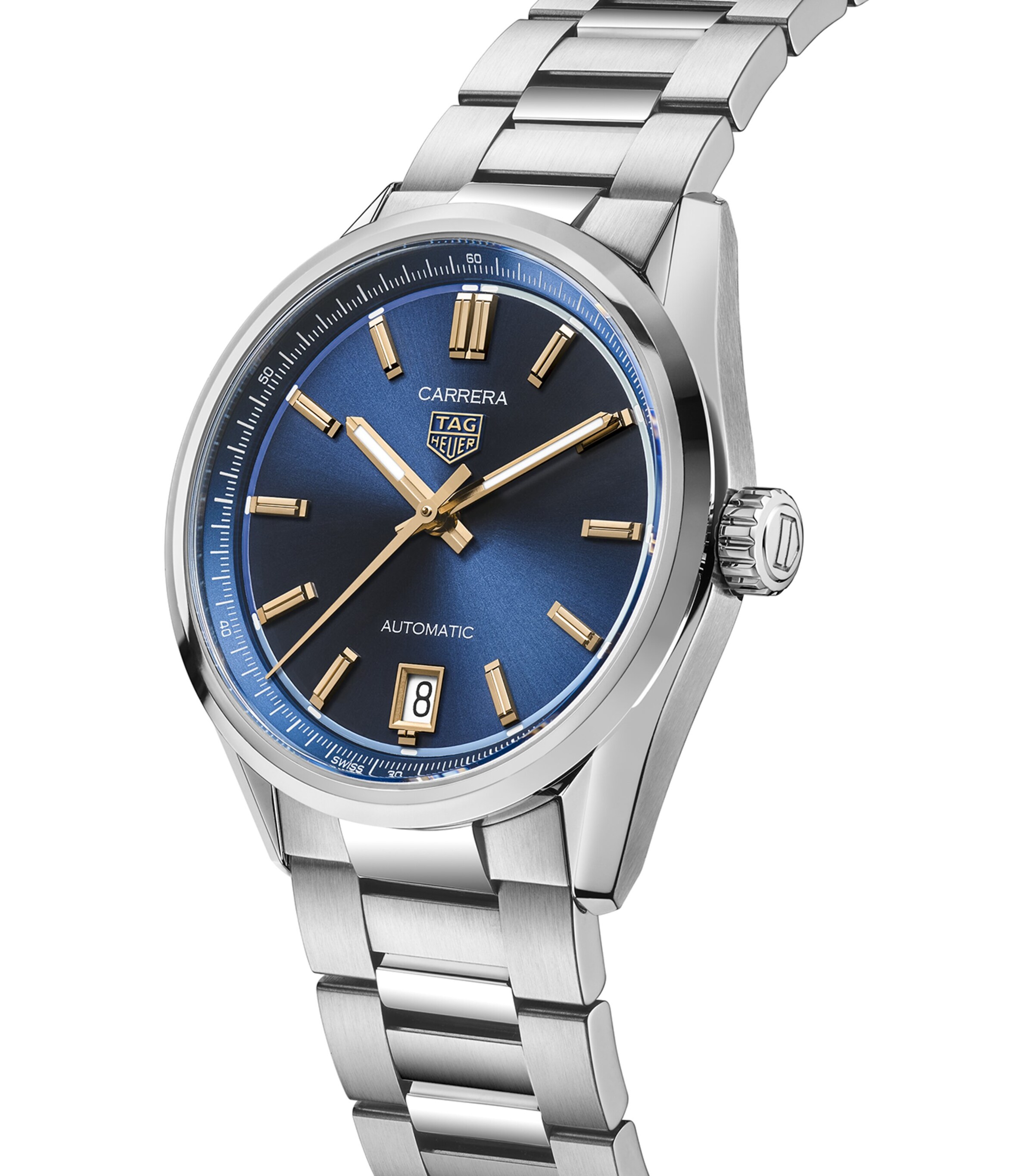 TAG Heuer Stainless Steel Carrera Watch 36mm Blue Image 5