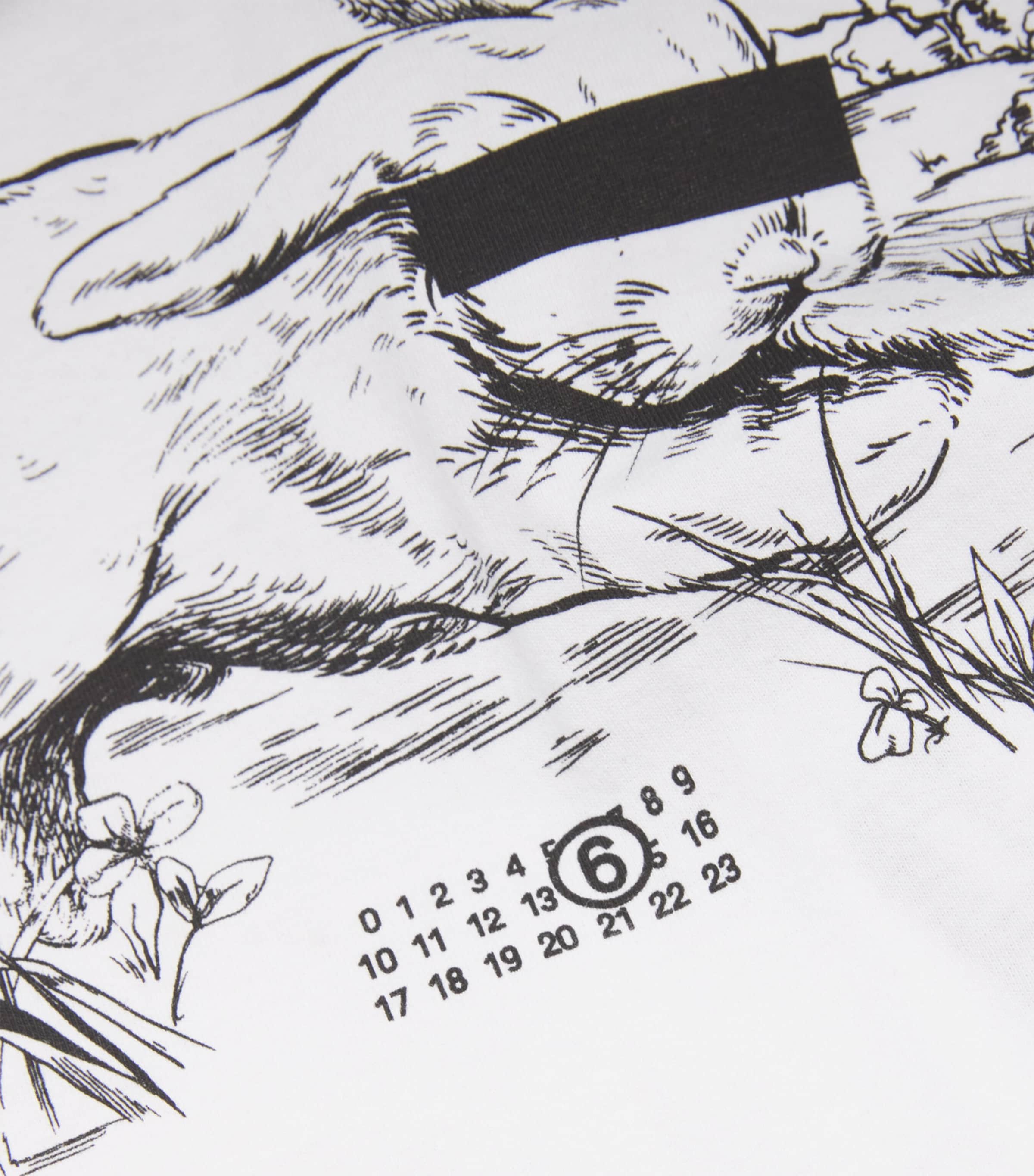 MM6 Maison Margiela Cotton Printed T-Shirt | Harrods UK