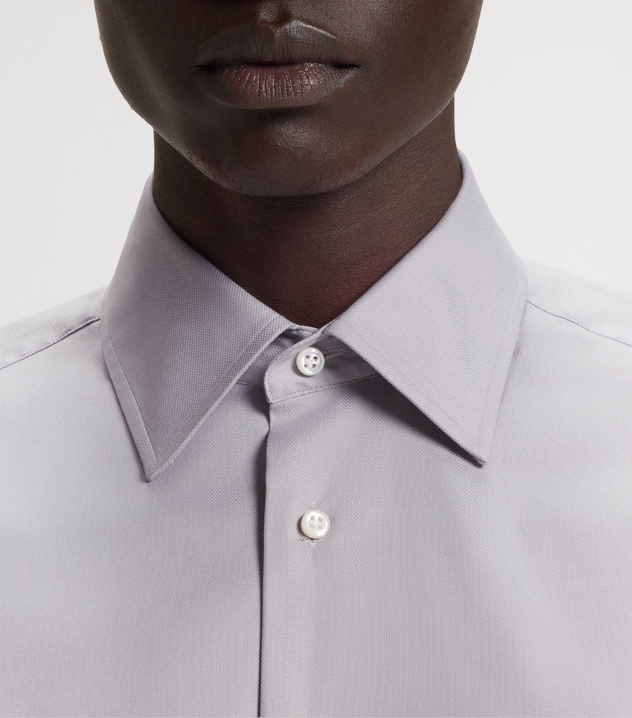 Cotton-Blend Slim-Fit Shirt 255 Image 5