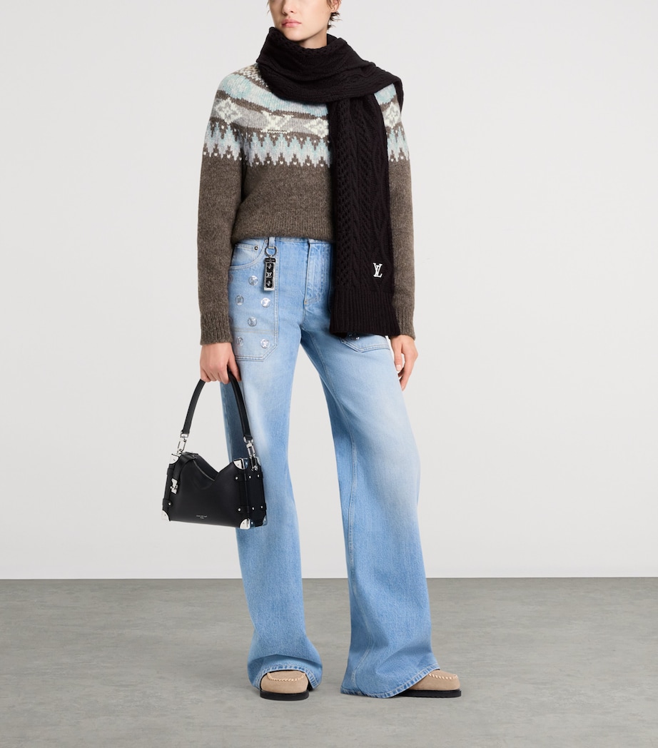 Leather Dragonne Monogram Mirror Bag Charm MOROGRAM MIRROR Image 5