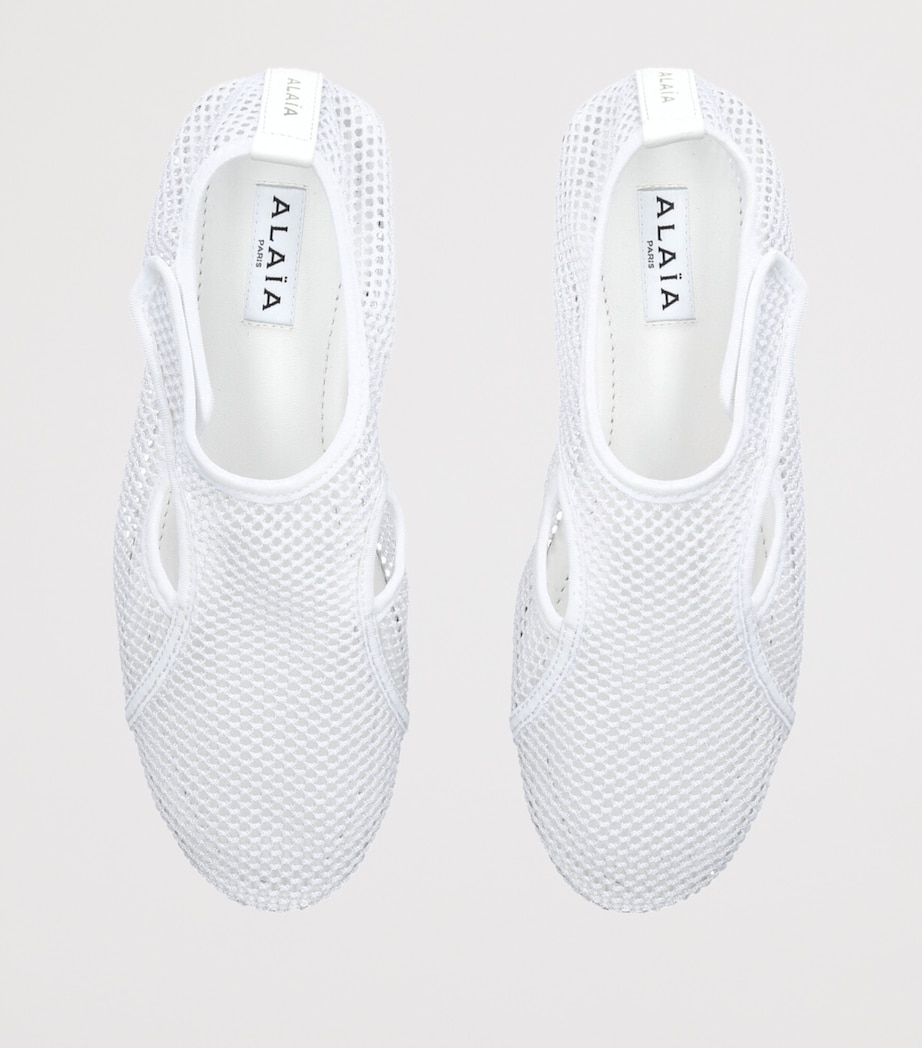 Mesh Ballet Flats WHITE Image 4