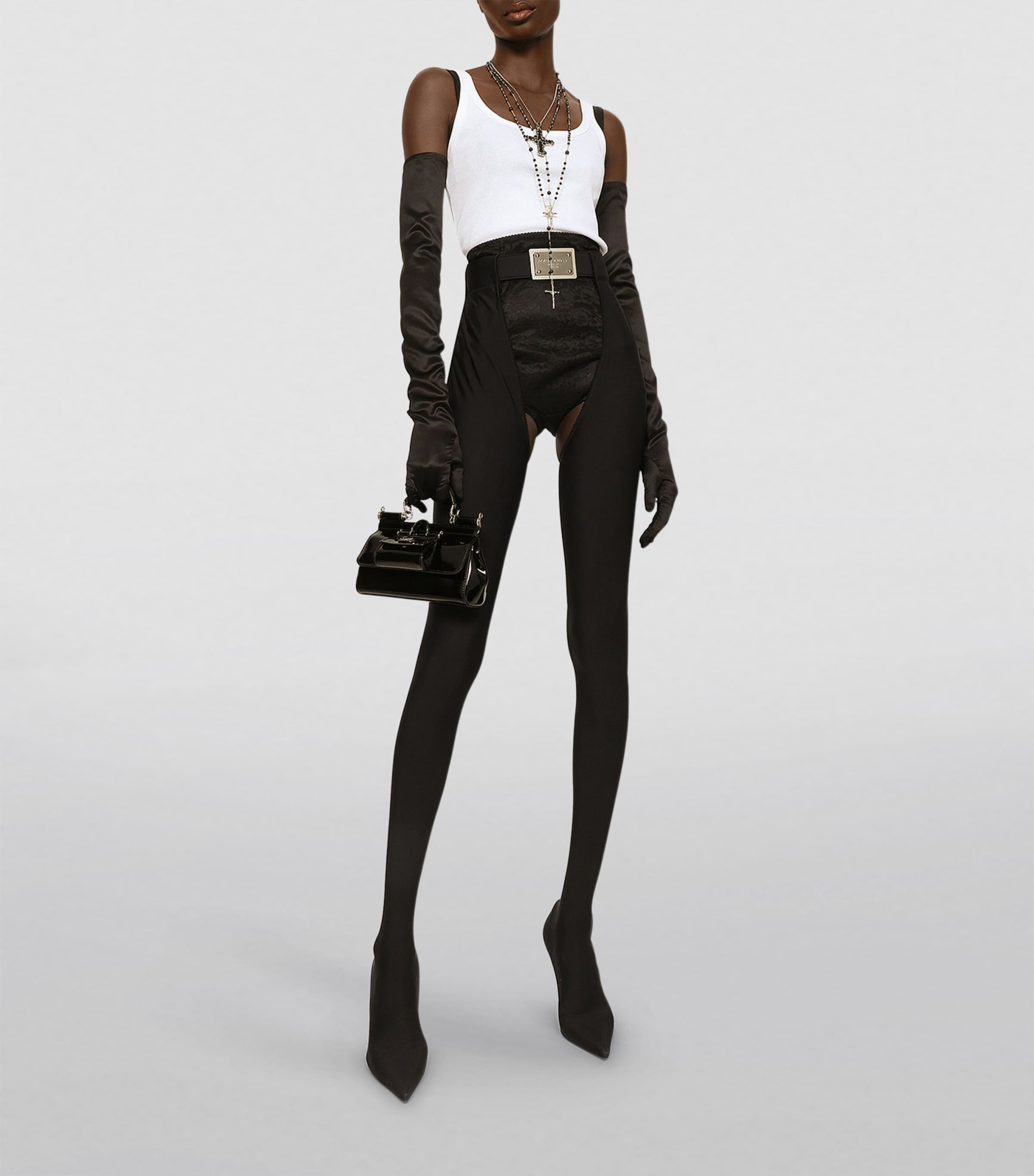 KIM DOLCE&GABBANA Tank Top W0800-OPTICAL WHITE Image 2