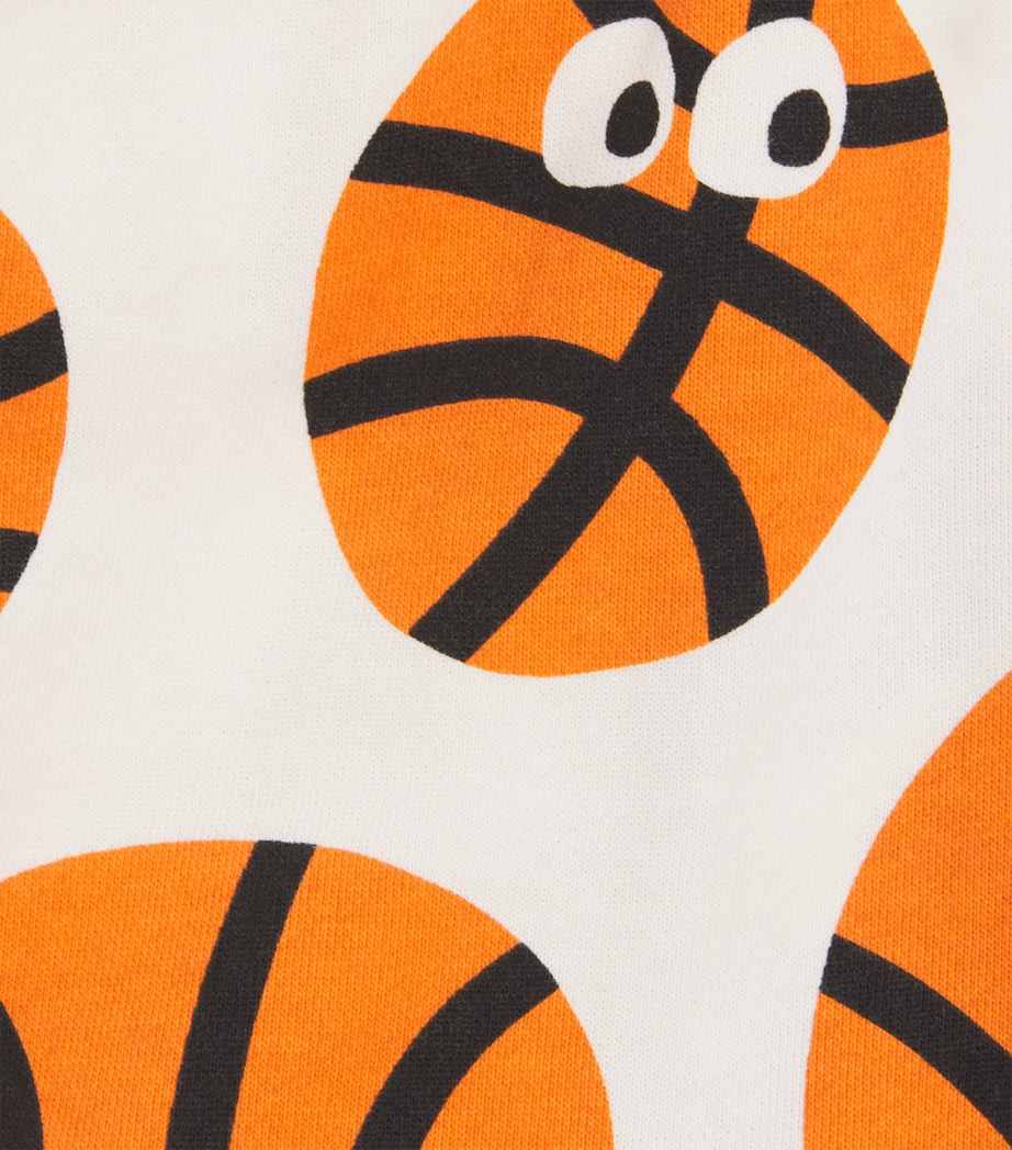 Stella McCartney Kids Organic Cotton Basketball Sweat Shorts (3-14 Years) Image 3