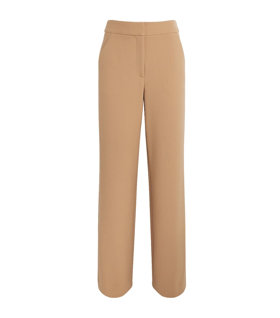 Veronica Beard Womens Tonelli Wide-Leg Trousers Heritage Khaki Image 1