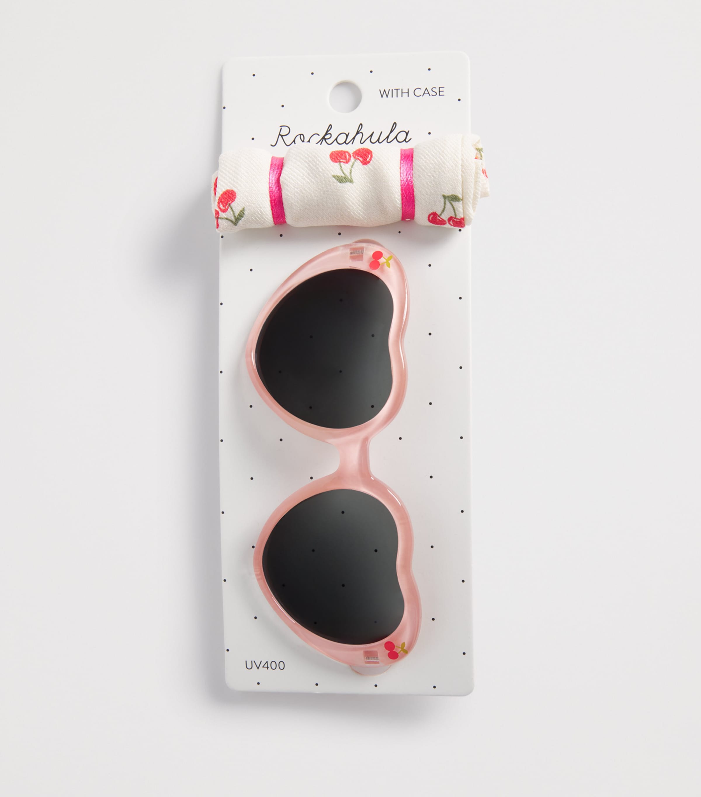 Rockahula Cherry Heart Sunglasses Pink Image 3