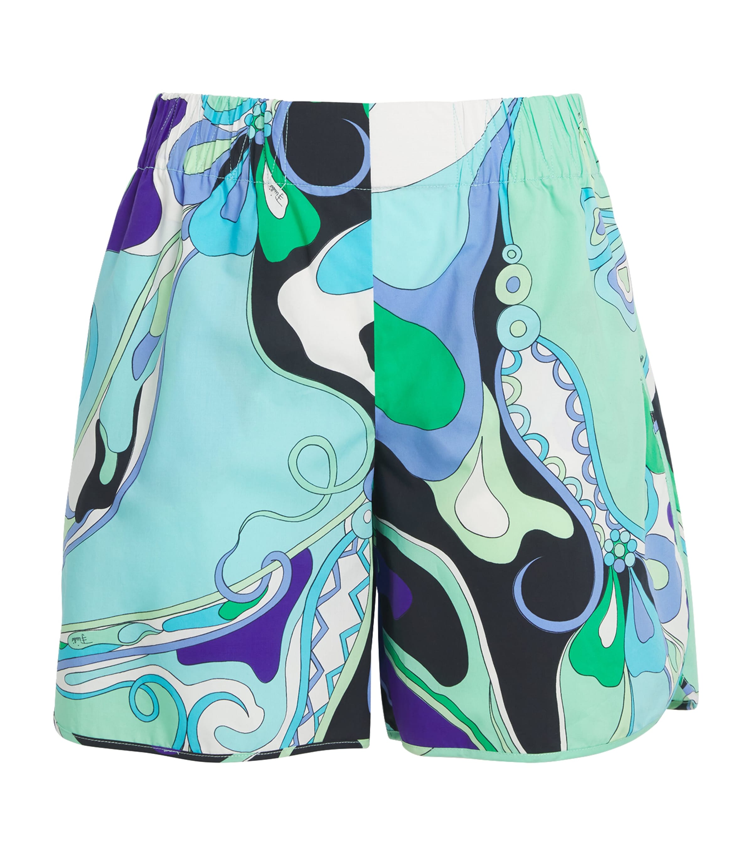Shop Pucci Cotton Longline Shorts