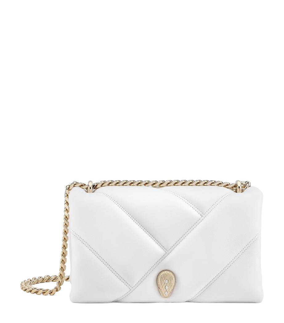 Leather Serpenti Cabochon Cross-Body Bag WHITE Image 1