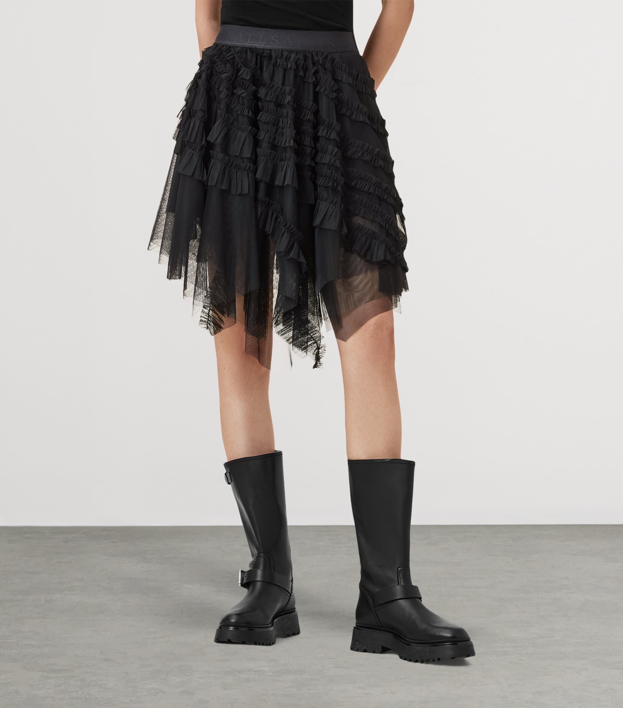 Tulle Jayde Mini Skirt BLACK Image 6