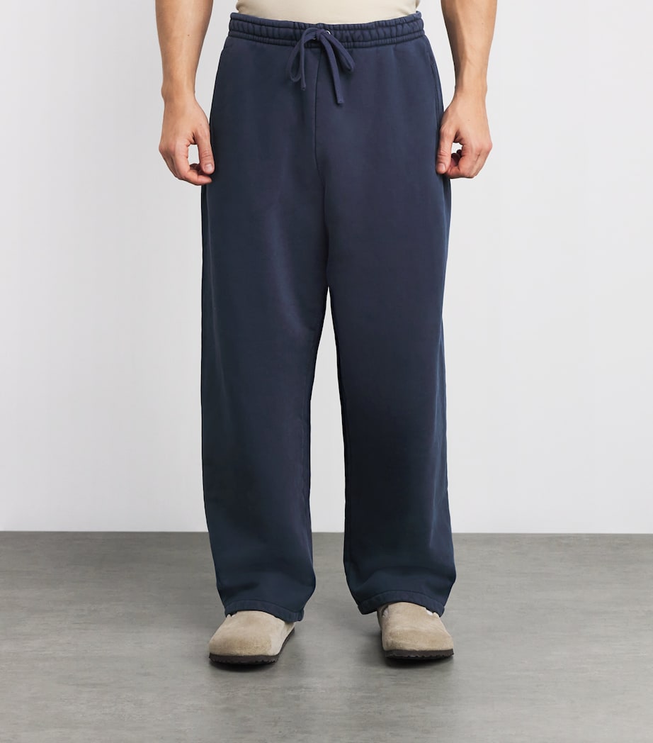 Cotton Fleece Cuffed Sweatpants NAVY Image 3