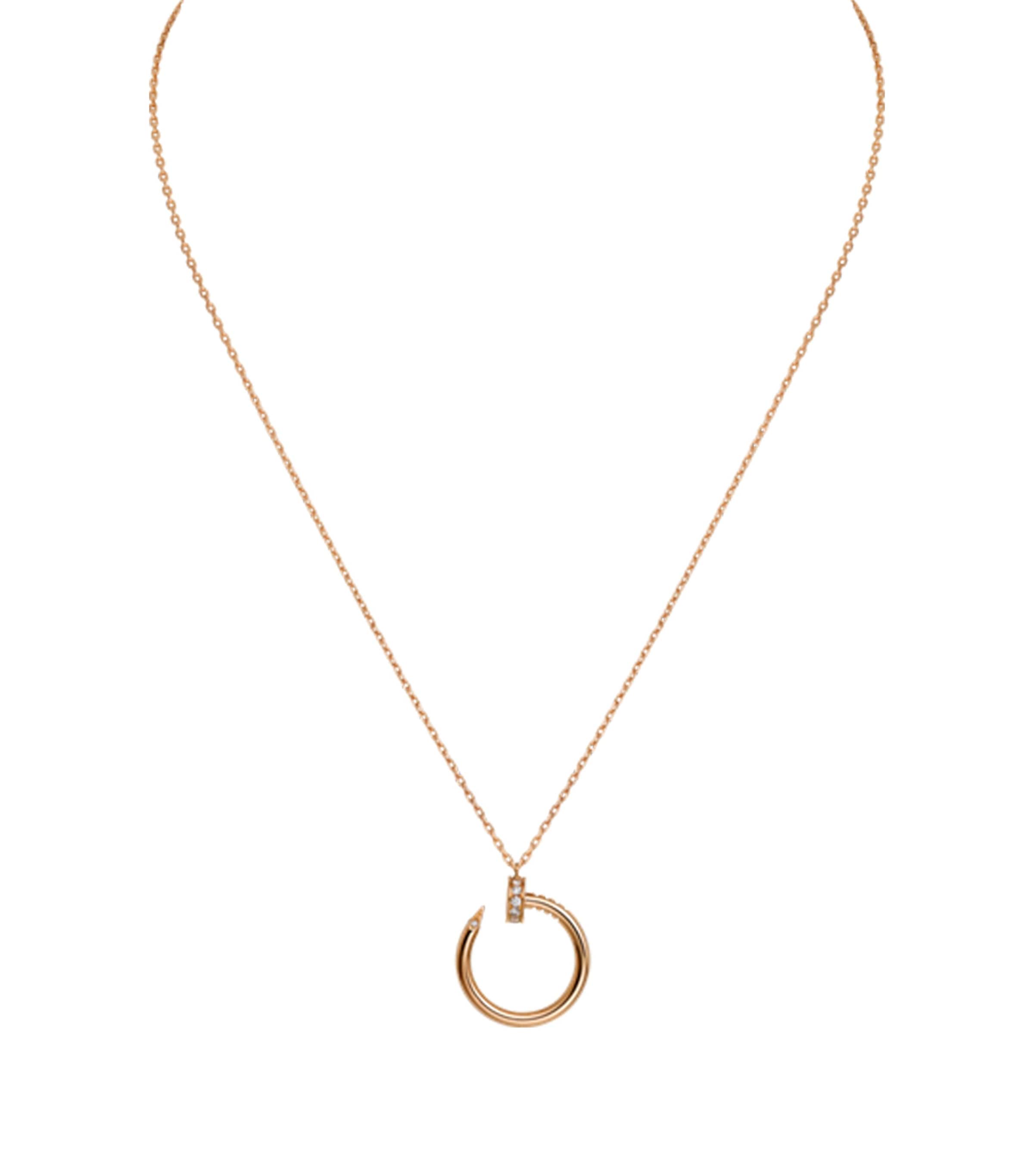 Rose Gold and Diamond Juste un Clou Necklace ROSE GOLD Image 4