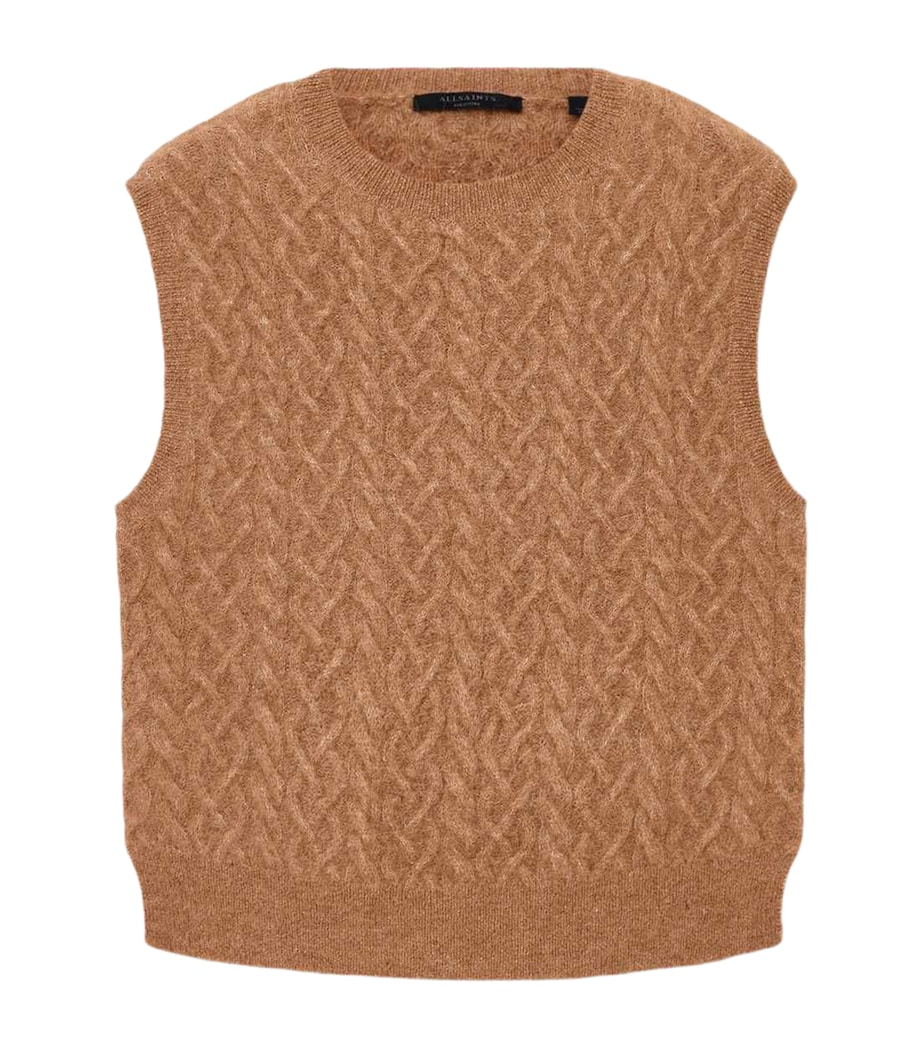 Alpaca-Blend Sirius Sweater Vest RATTAN BROWN Image 1