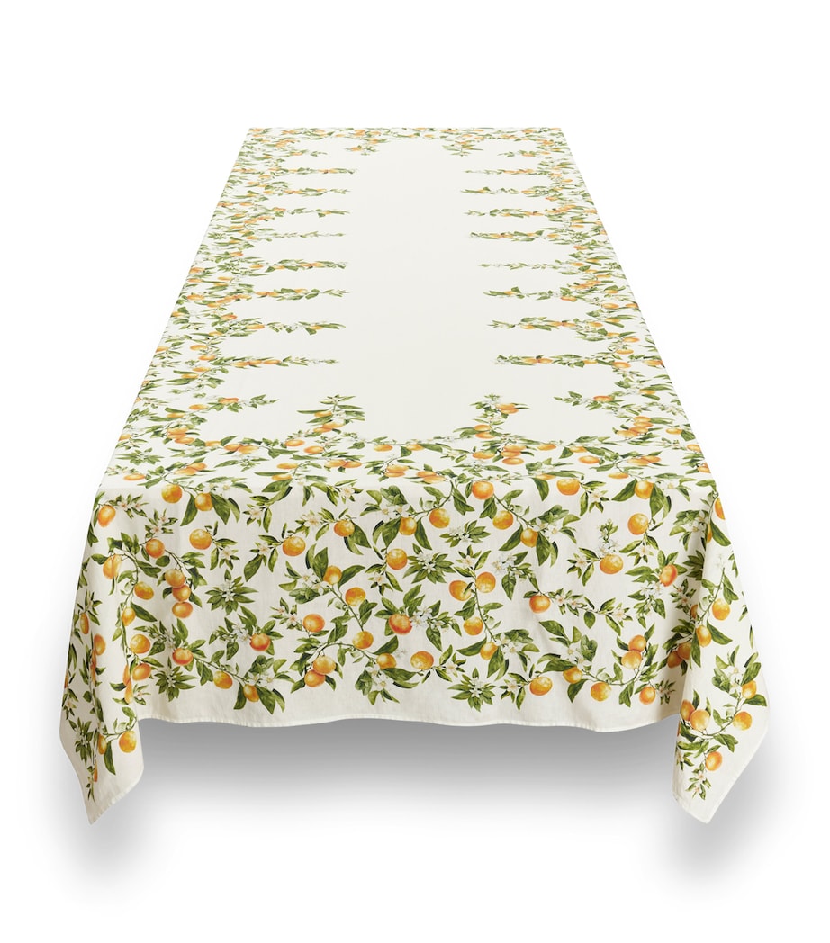 Linen L'Orangerie Tablecloth (380cm x 165cm) ORANGE Image 2