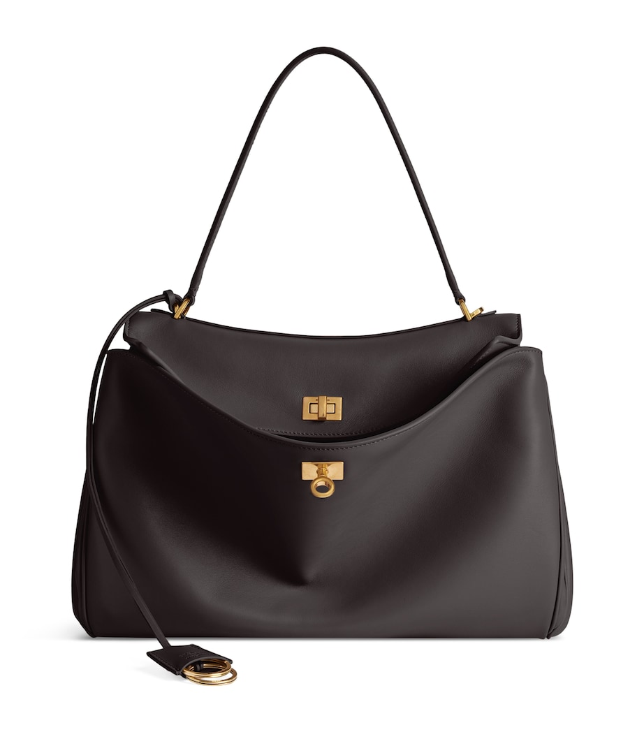 Balenciaga Medium Leather Rodeo Top-Handle Bag Image 1