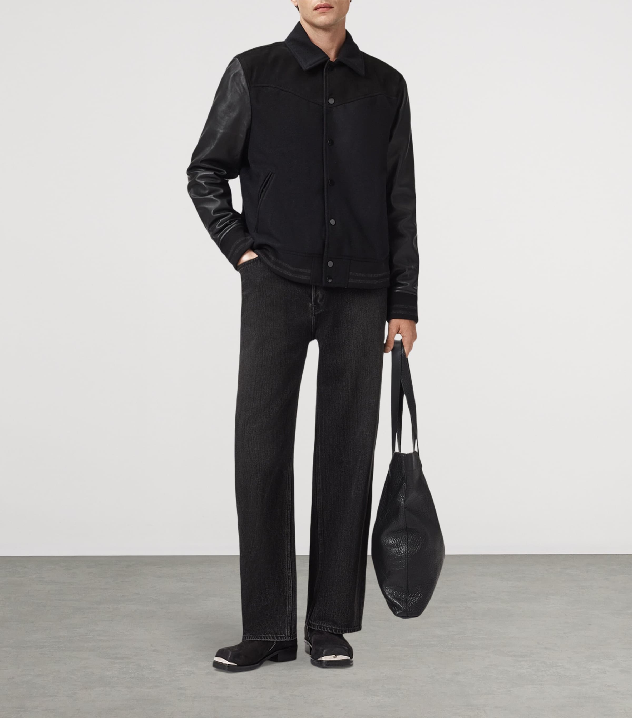 Endleton Bomber Jacket BLACK Image 3