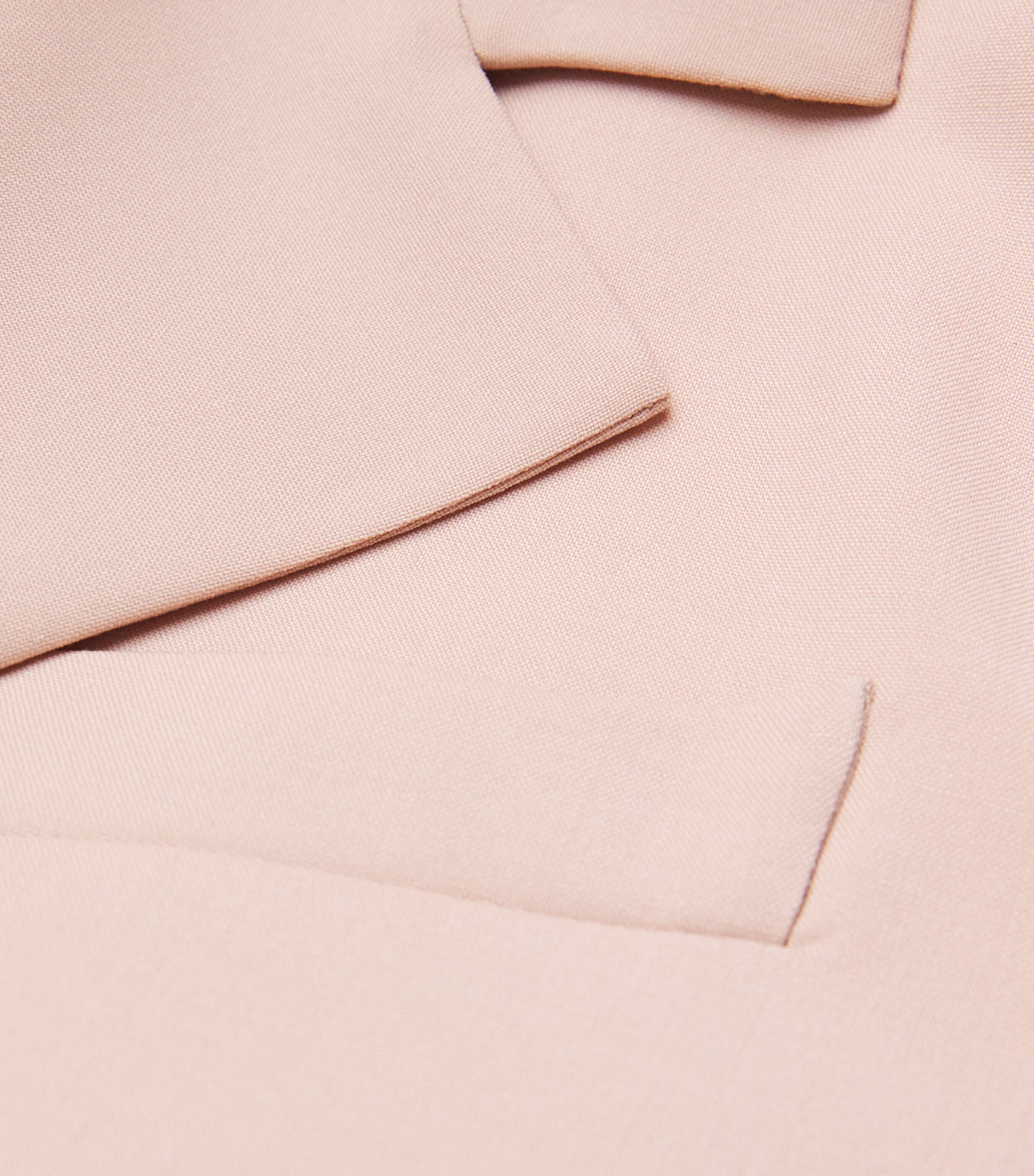 Virgin Wool Belted Blazer POWDER Image 5