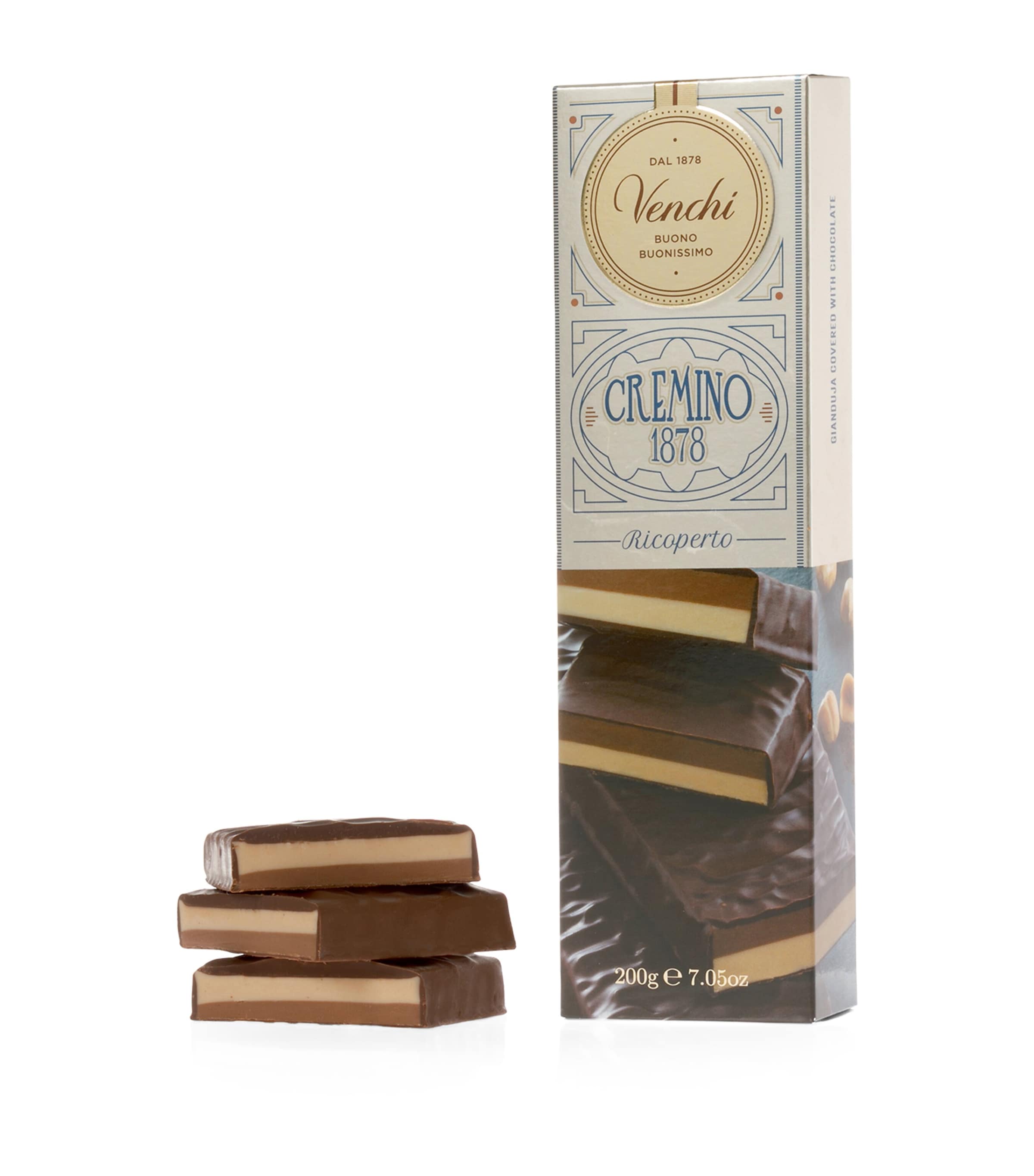 Venchi 1878 Milk Chocolate Covered Cremino Soft Bar (200g