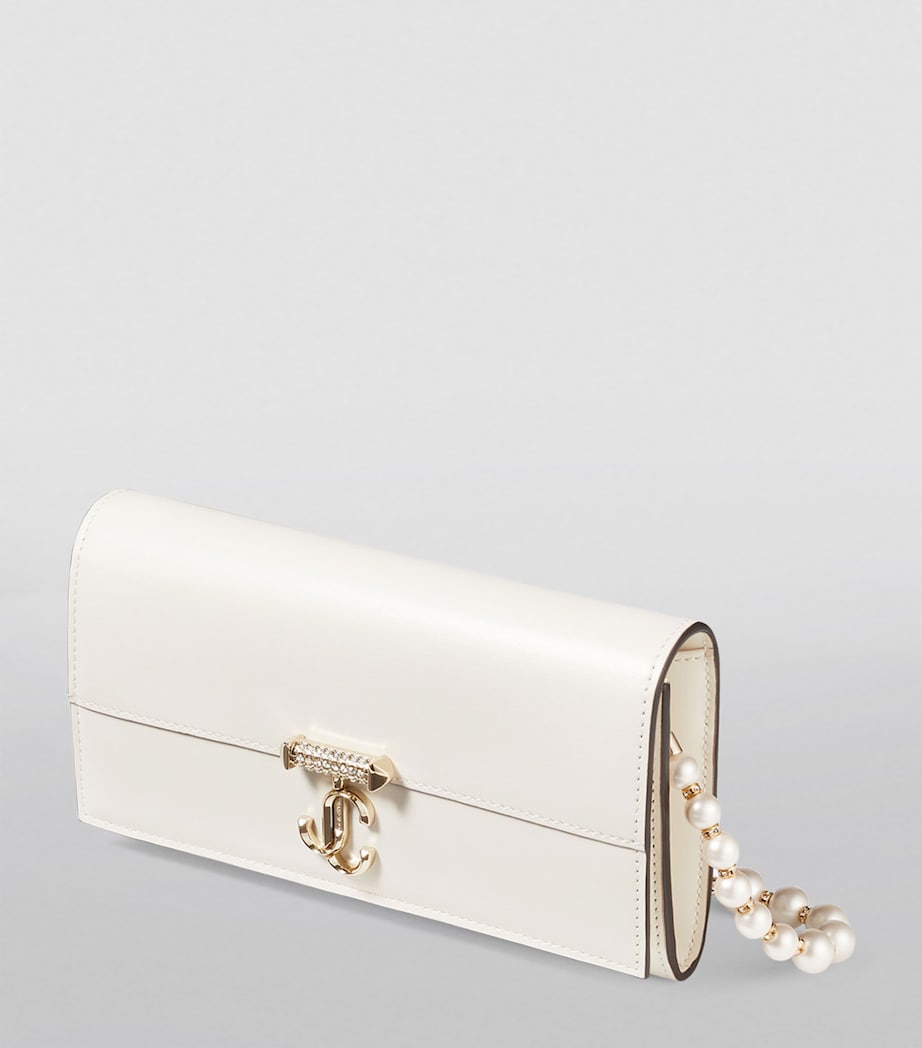 Leather Varenne Chain Wallet LATTE/LIGHT GOLD Image 2