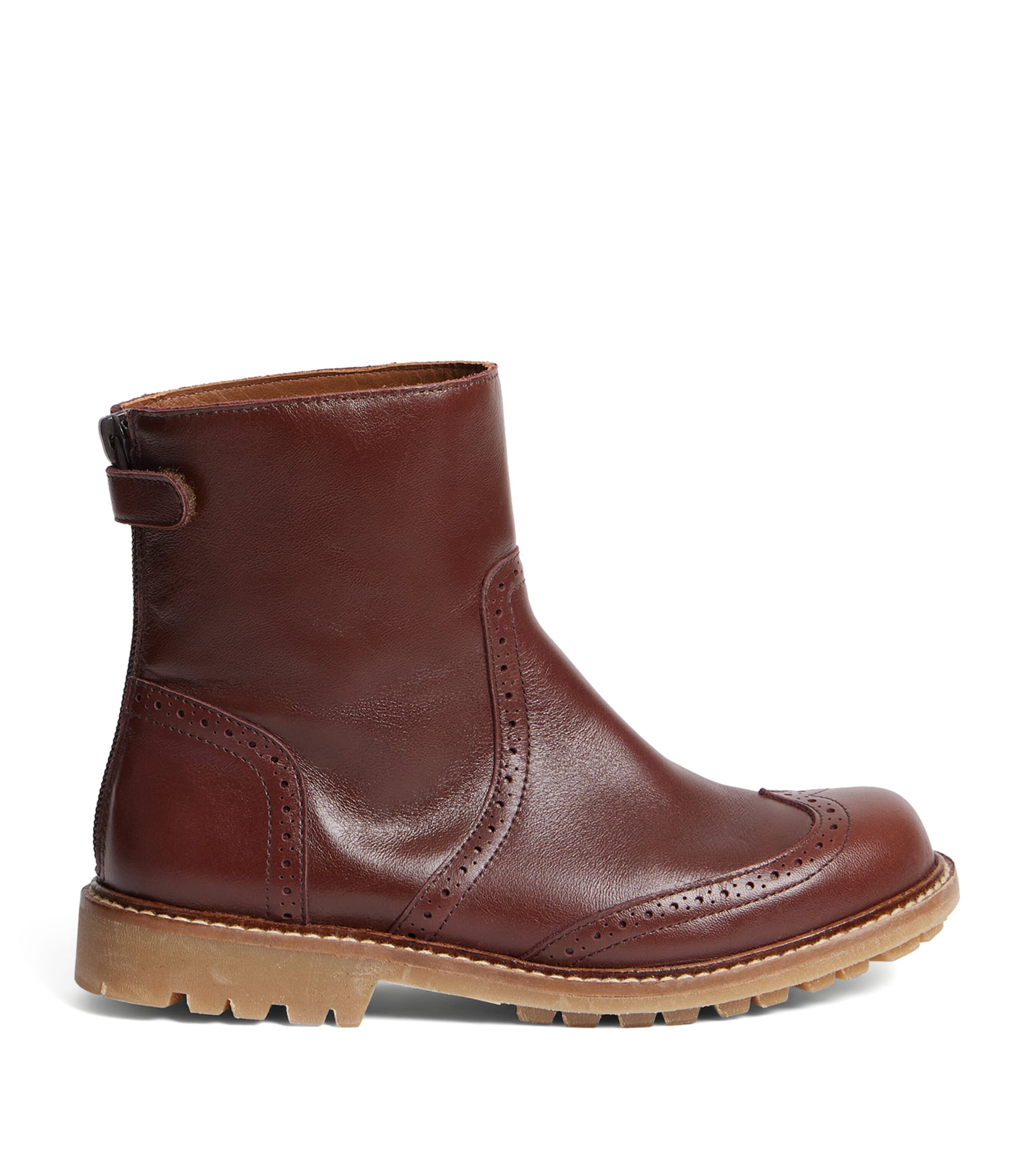 Bonpoint Leather Jimin Ankle Boots In Brown