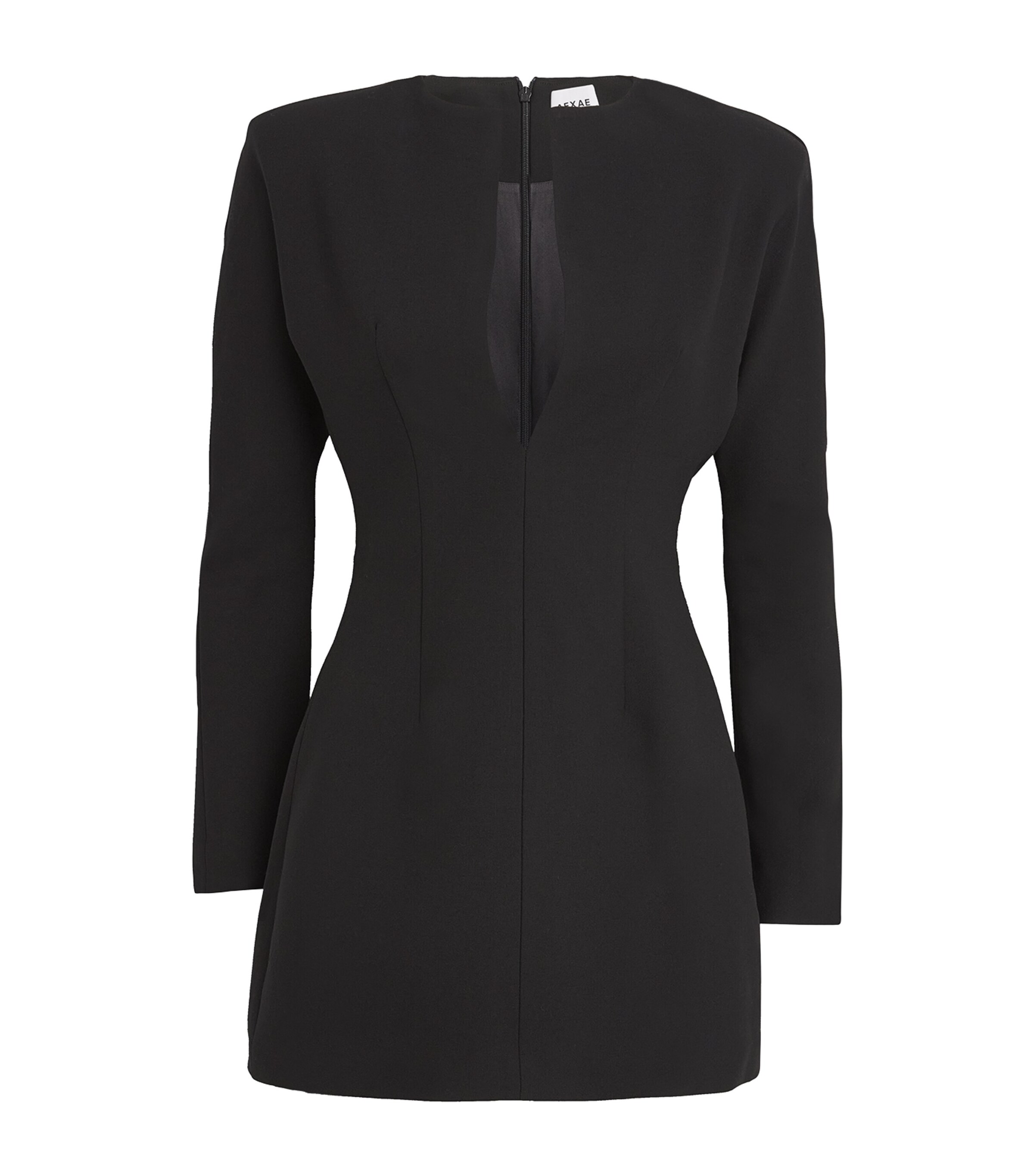 Aexae Wool Mini Dress In Black