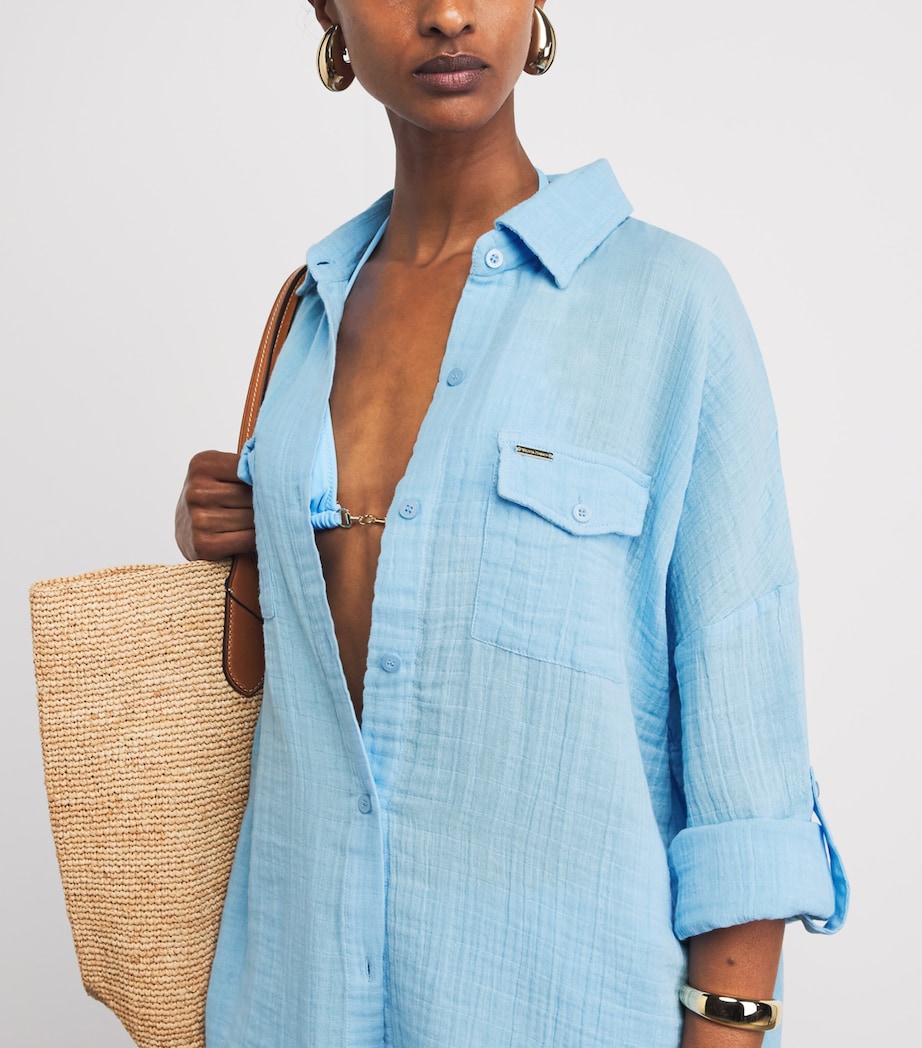 Melissa Odabash Womens Cotton Elena Shirt Oasis Image 3
