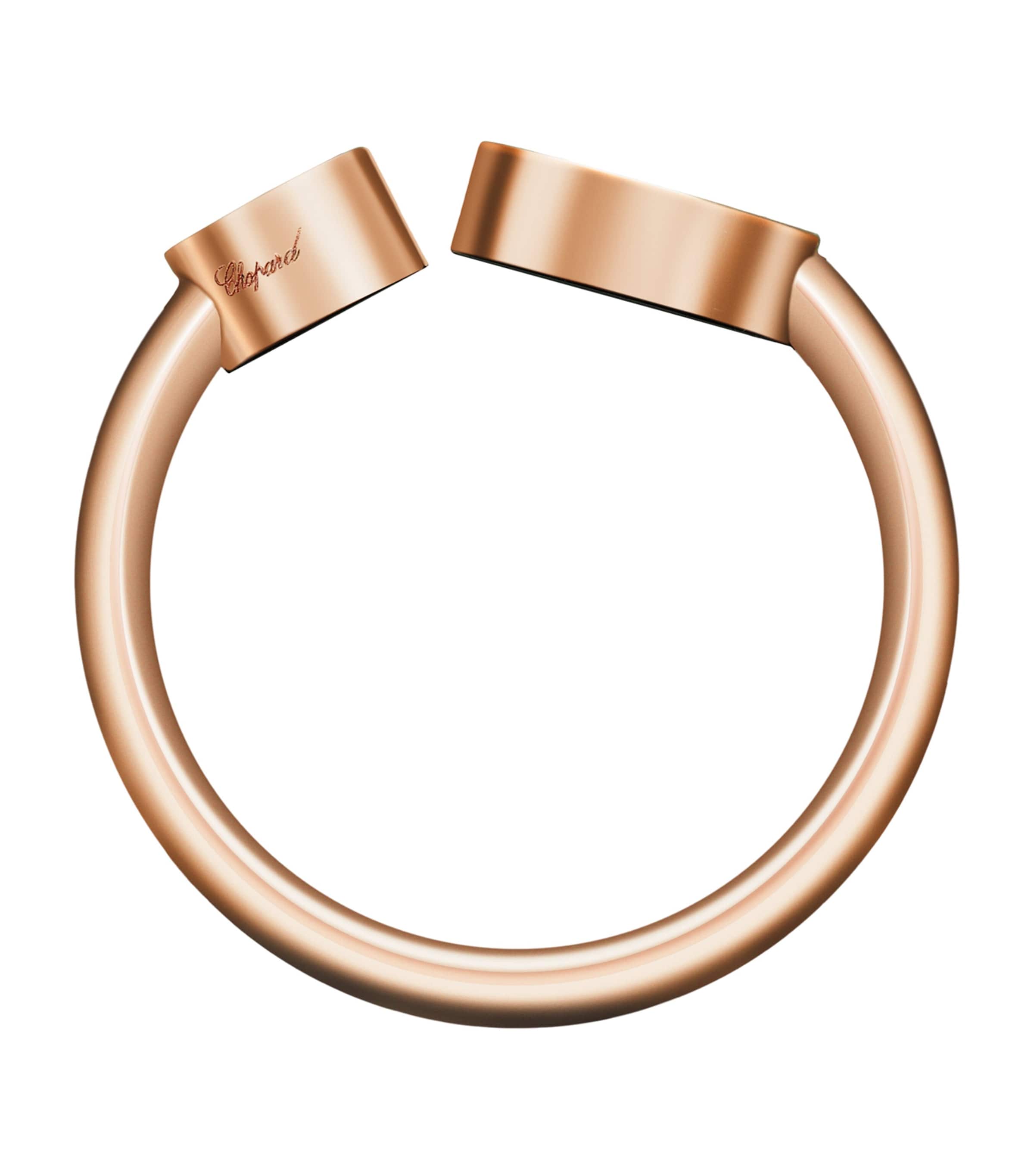 Rose Gold and Diamond Happy Hearts Ring Image 2