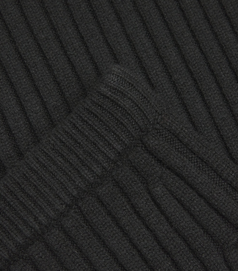 Wool-Cashmere-Blend Maxi Skirt BLACK Image 5