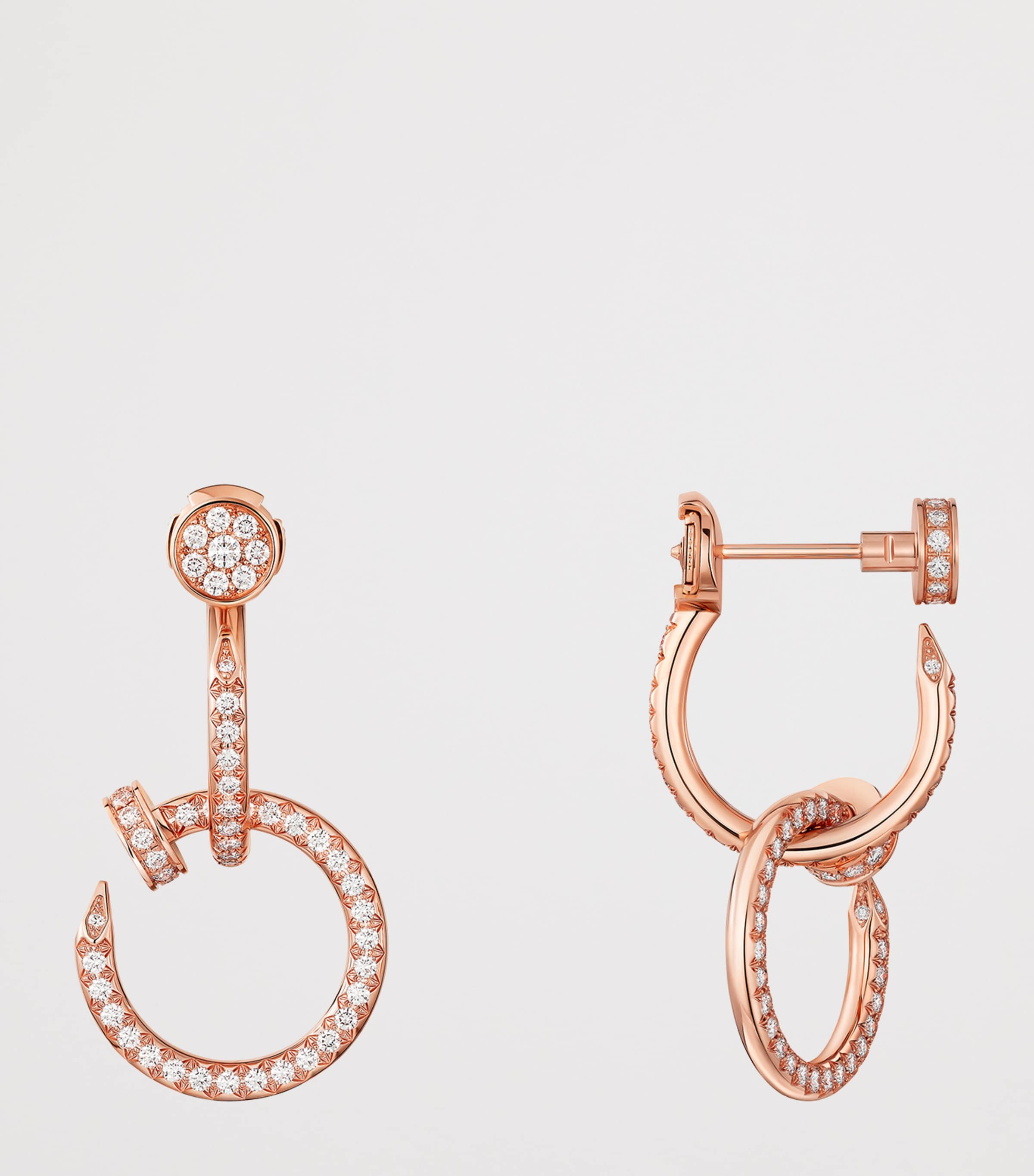 Rose Gold and Diamond Juste un Clou Earrings ROSE GOLD Image 4