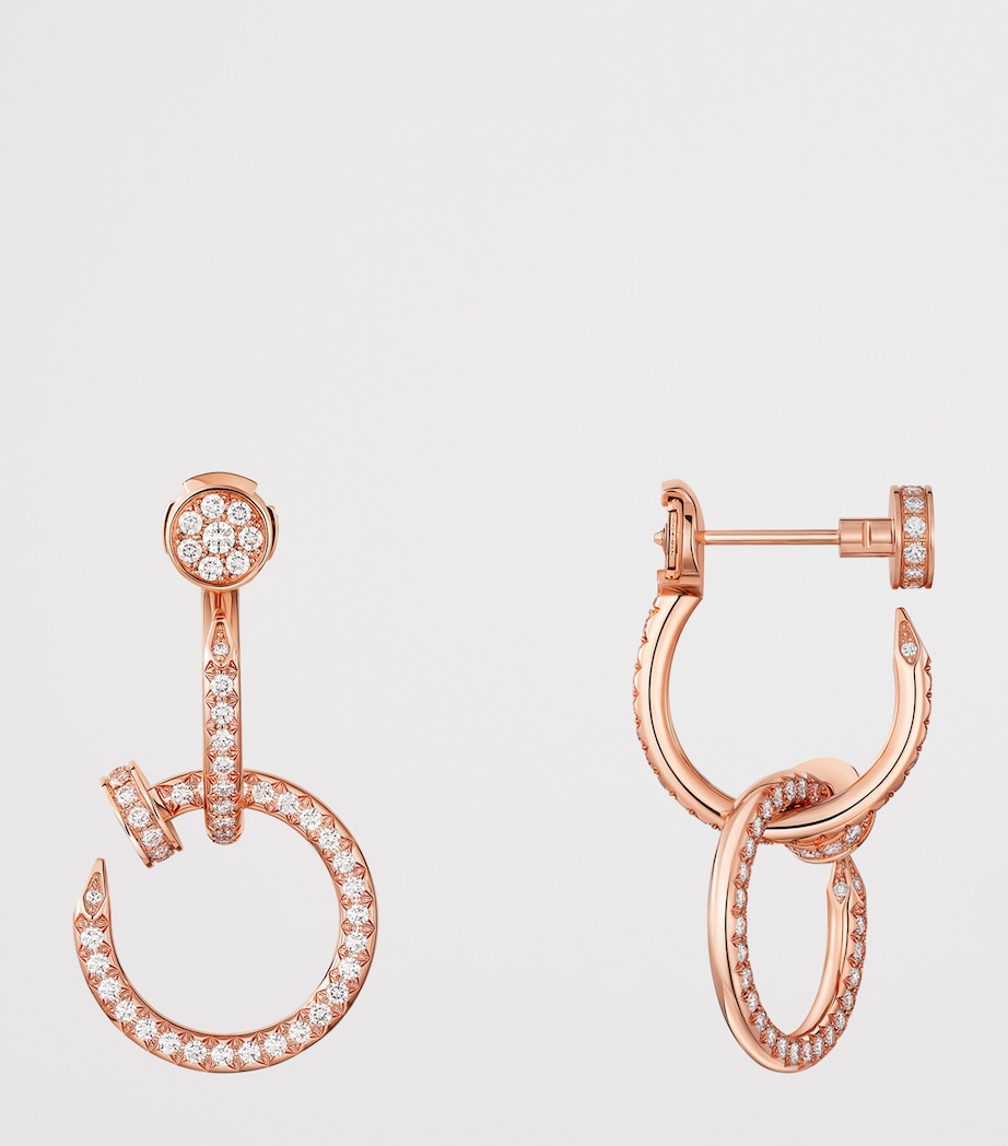 Rose Gold and Diamond Juste un Clou Earrings ROSE GOLD Image 4