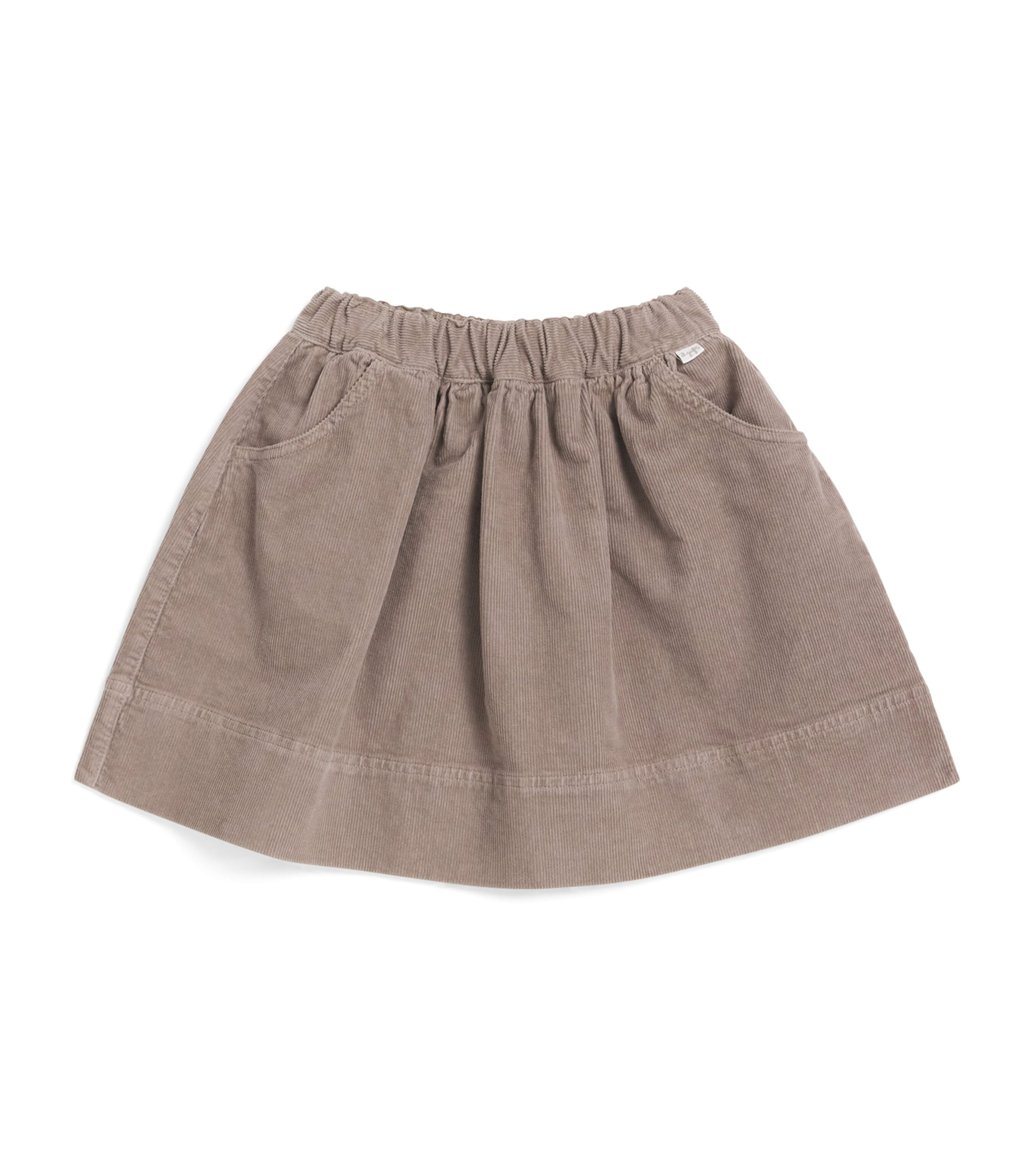 Il Gufo Corduroy Skirt In Gray