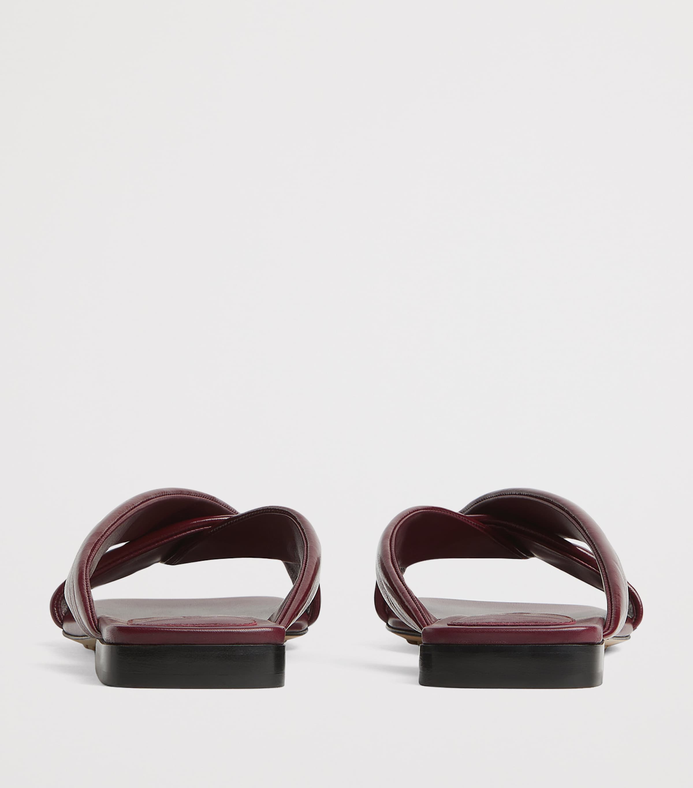 Bottega Veneta Leather Riva Mules | Harrods UK