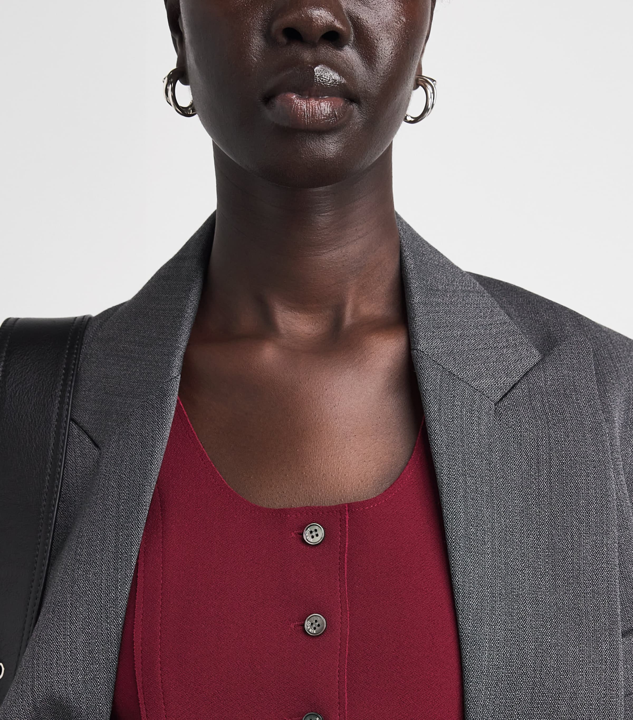 Birrot Womens Lay 3 Waistcoat Burgundy Image 3