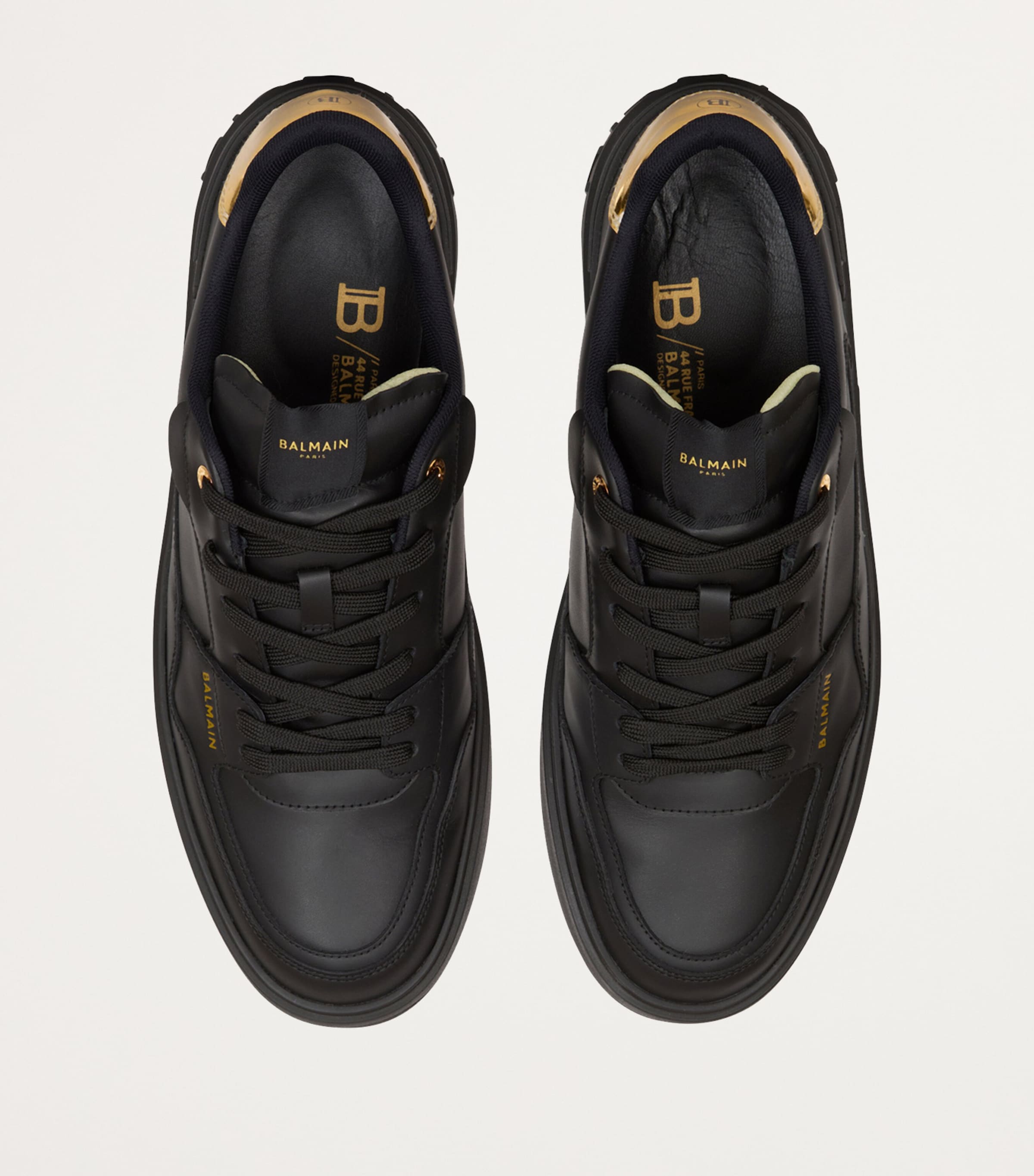 Leather B-Court Flip Sneakers EAD NOIR/OR Image 4